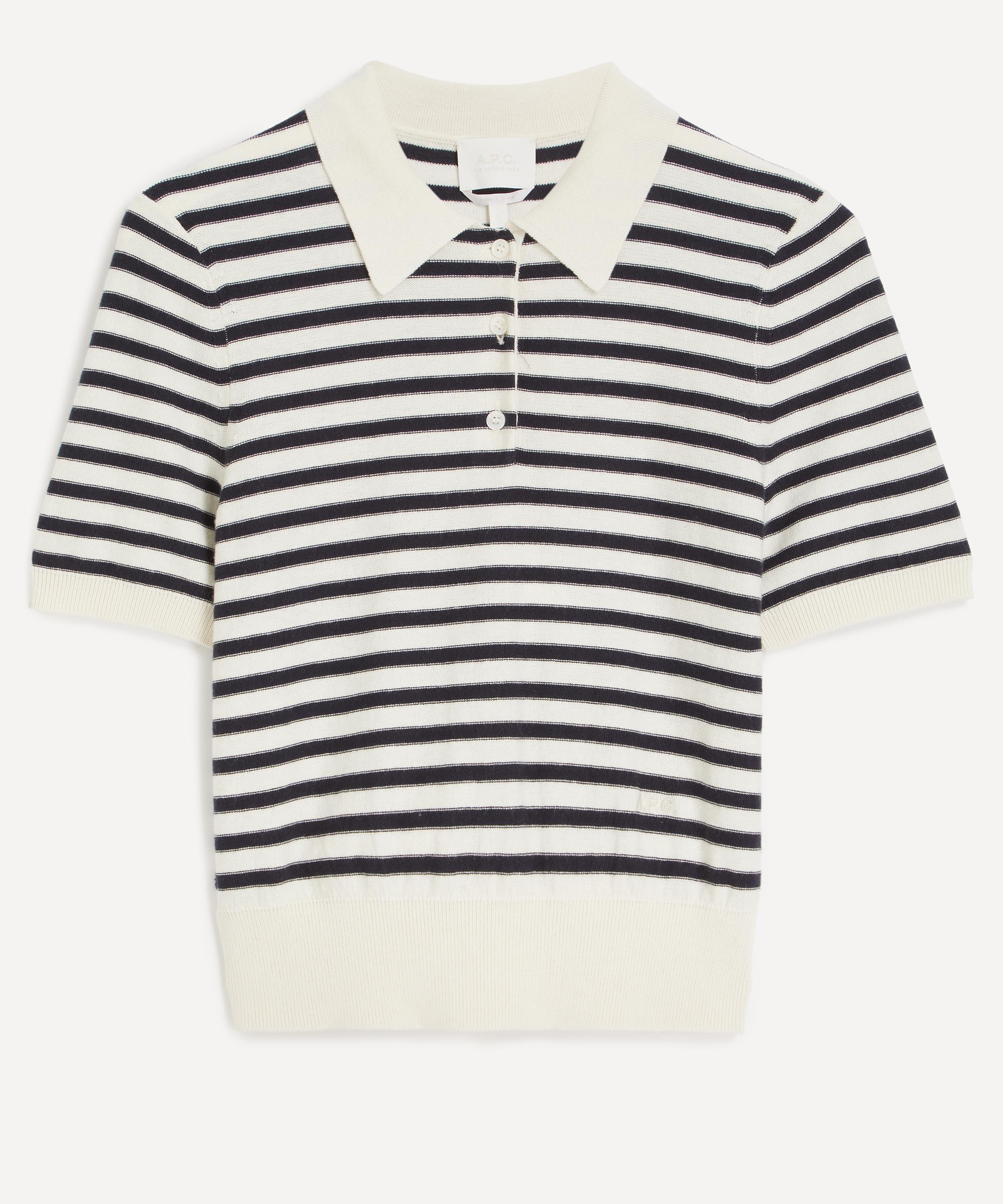 A.P.C. - Ruby Striped Cotton-Cashmere Polo