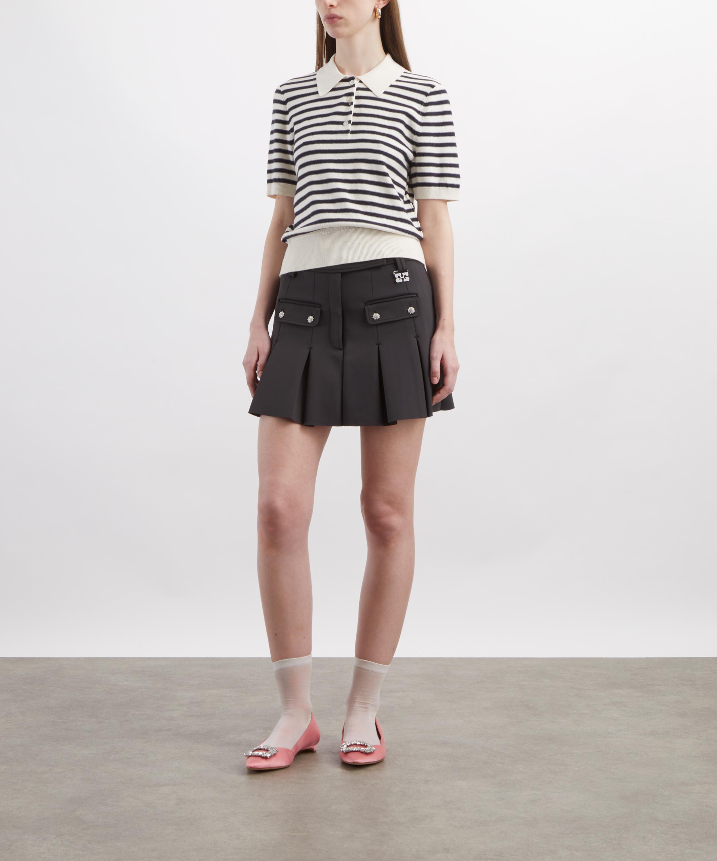 A.P.C. - Ruby Striped Cotton-Cashmere Polo image number 1