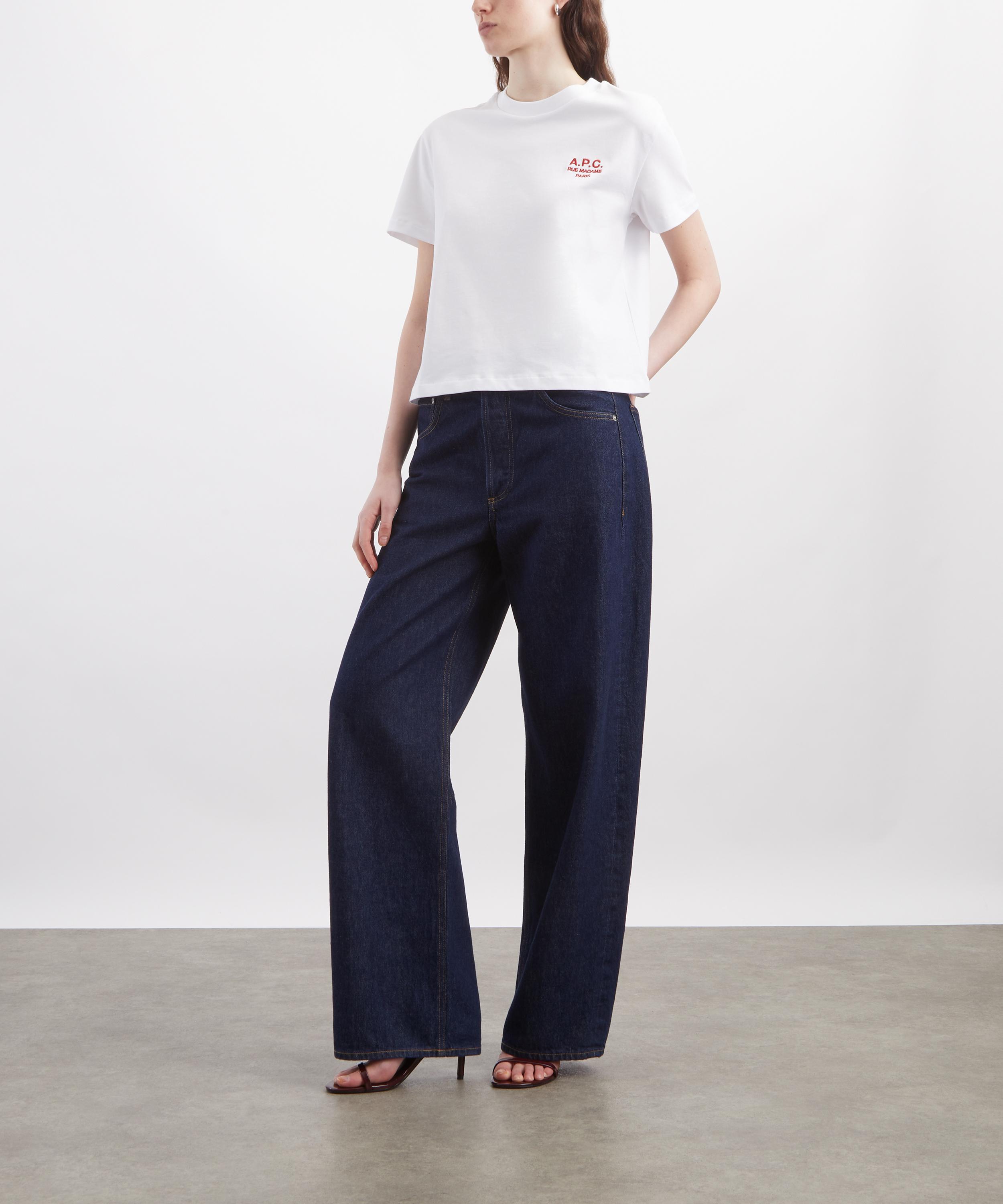 A.P.C. - White Boxy Rue Madame T-Shirt image number 1