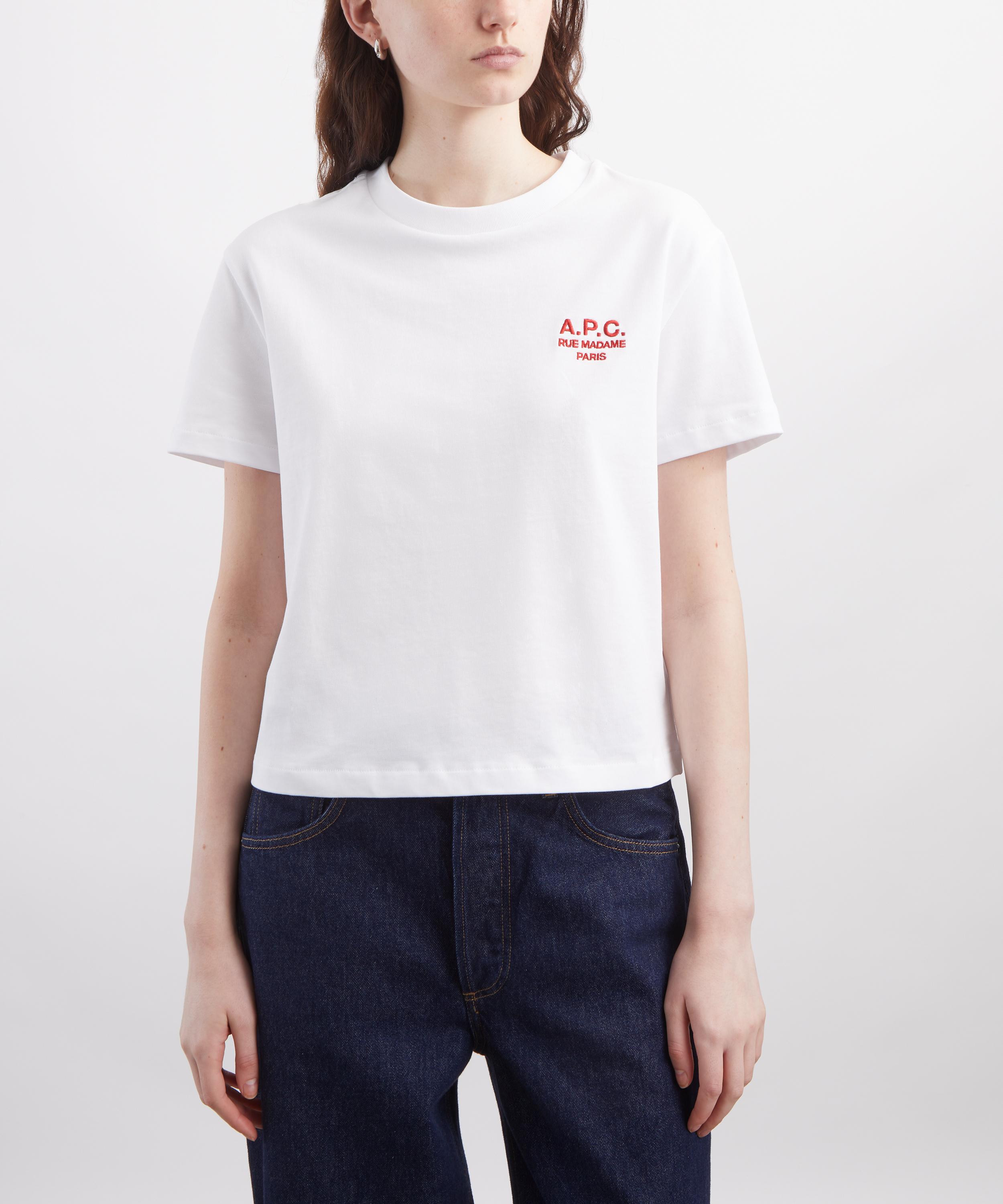 A.P.C. - White Boxy Rue Madame T-Shirt image number 2