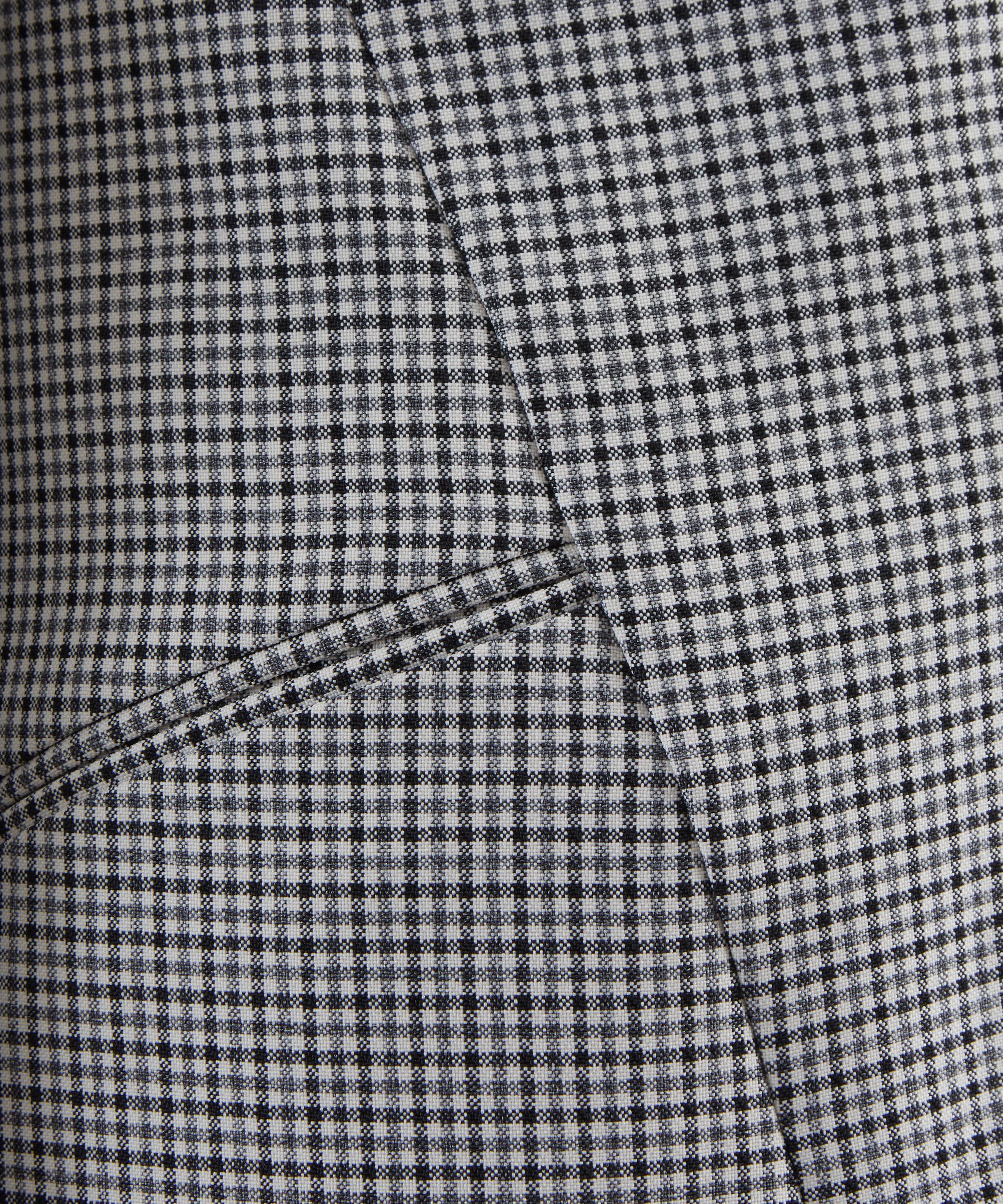 Dries Van Noten - Longline Double-Breasted Check Coat image number 4