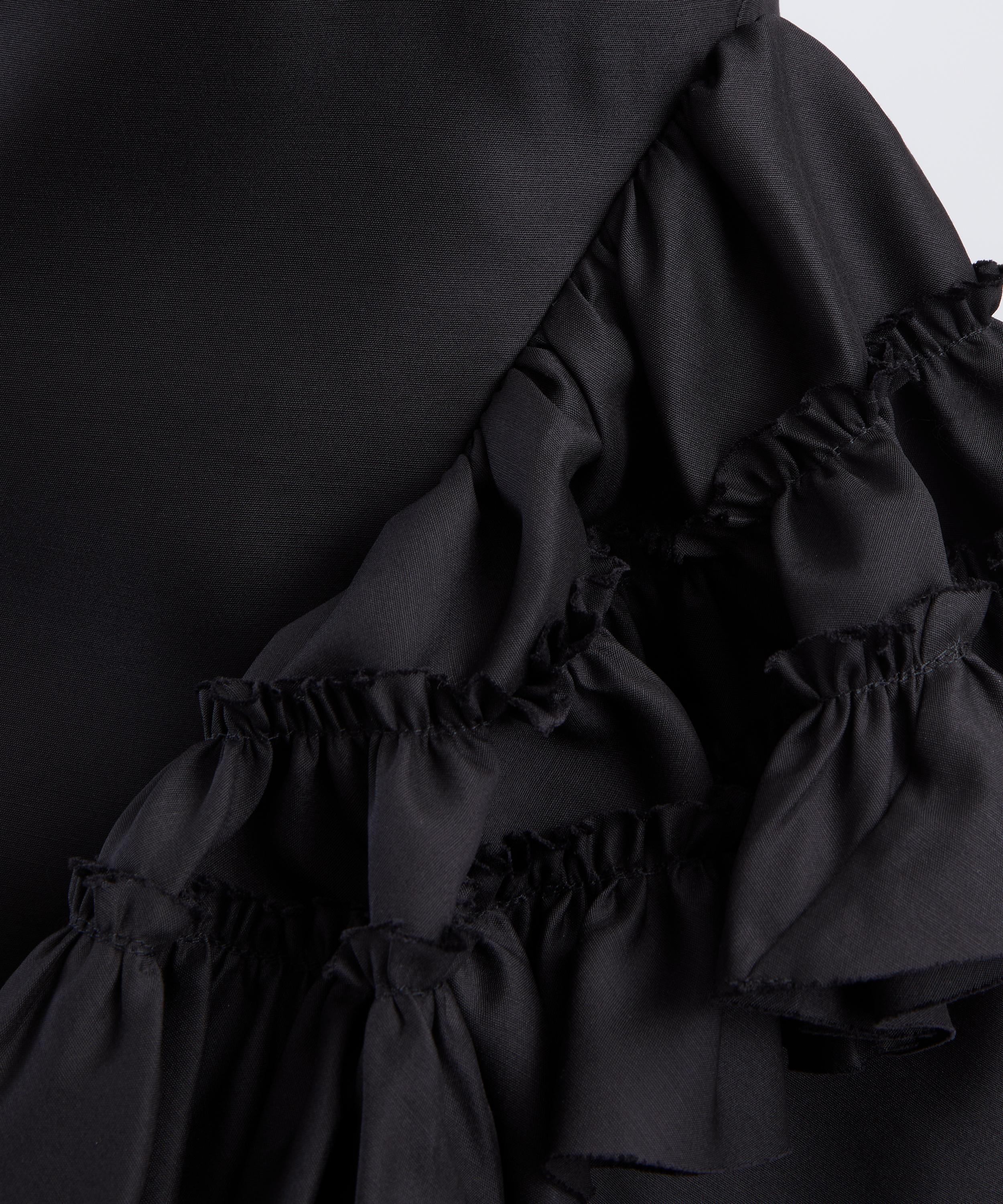 Dries Van Noten - Black Ruffled Peplum Top image number 4