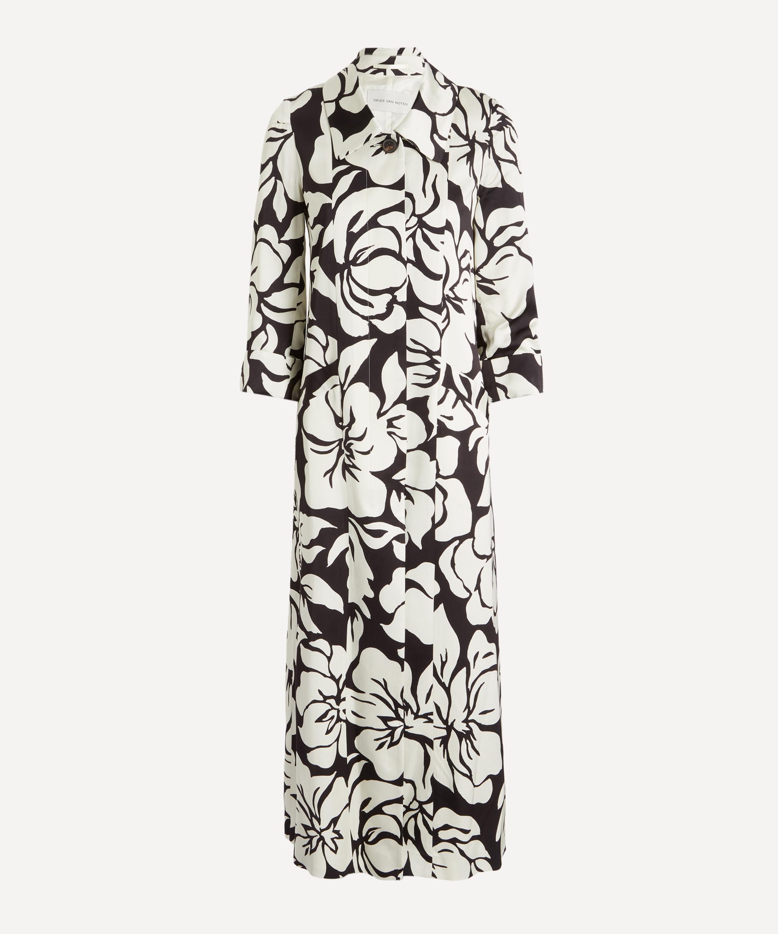 Dries Van Noten - Floral Print Satin Coat