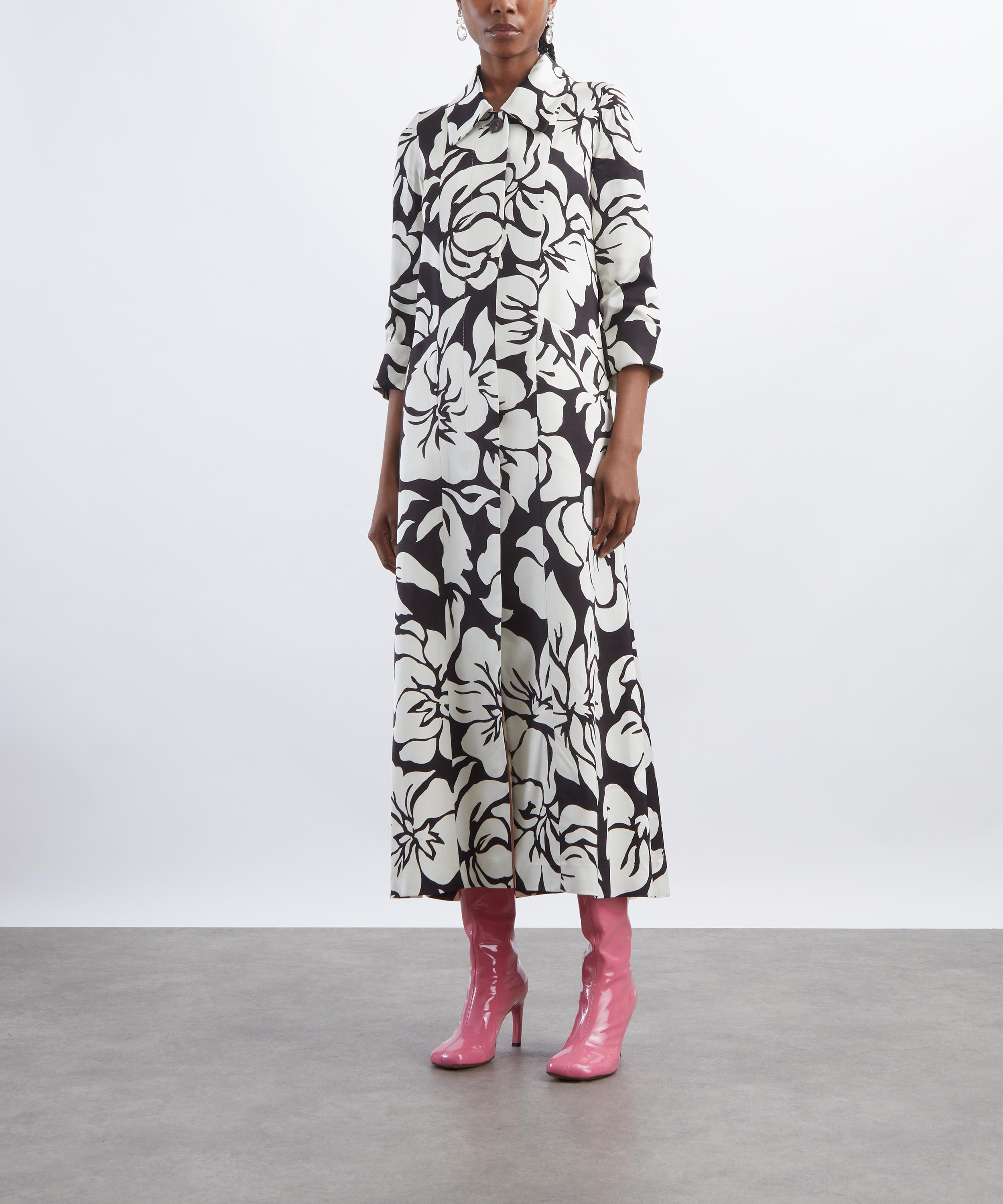 Dries Van Noten - Floral Print Satin Coat image number 2