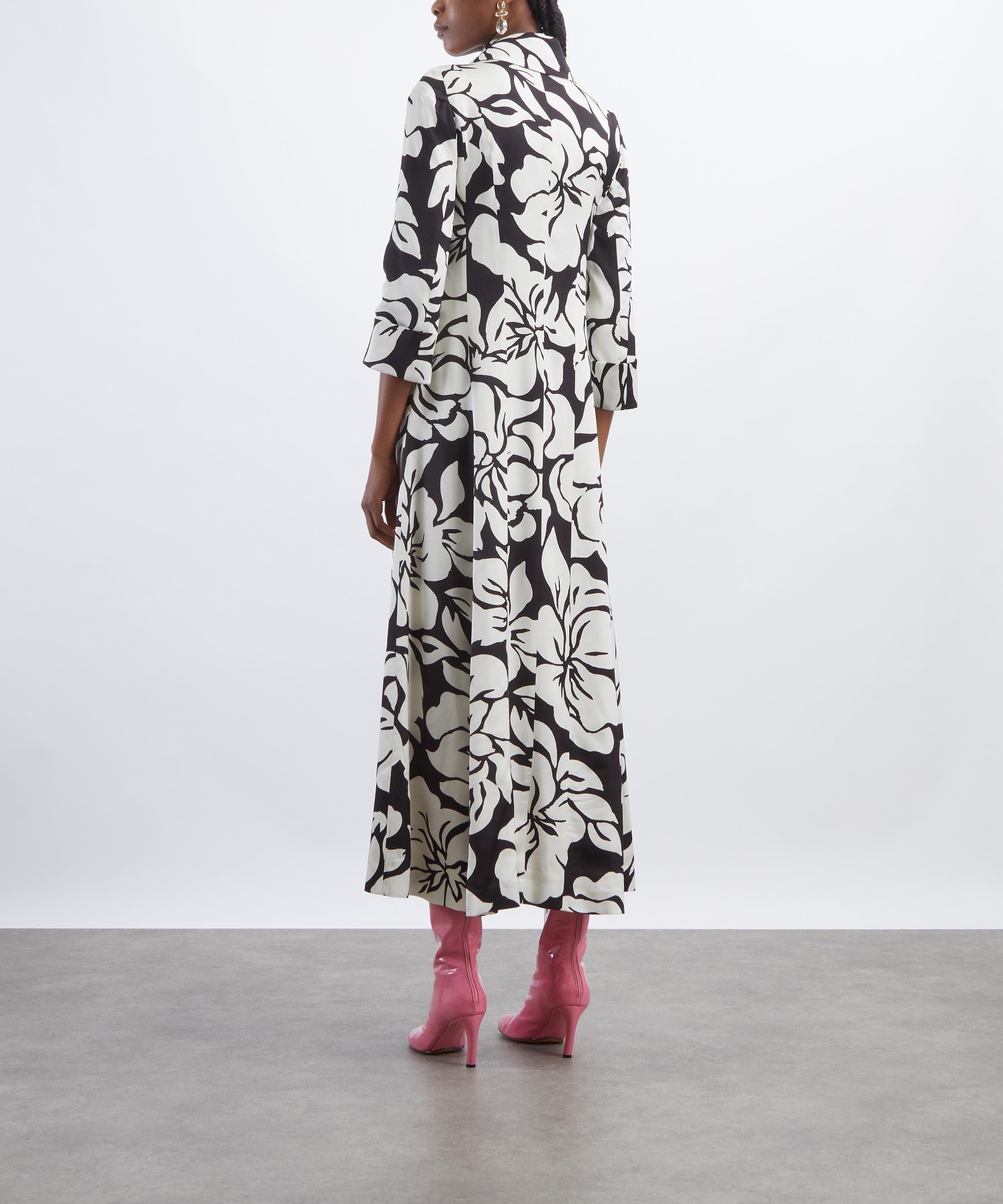 Dries Van Noten - Floral Print Satin Coat image number 3