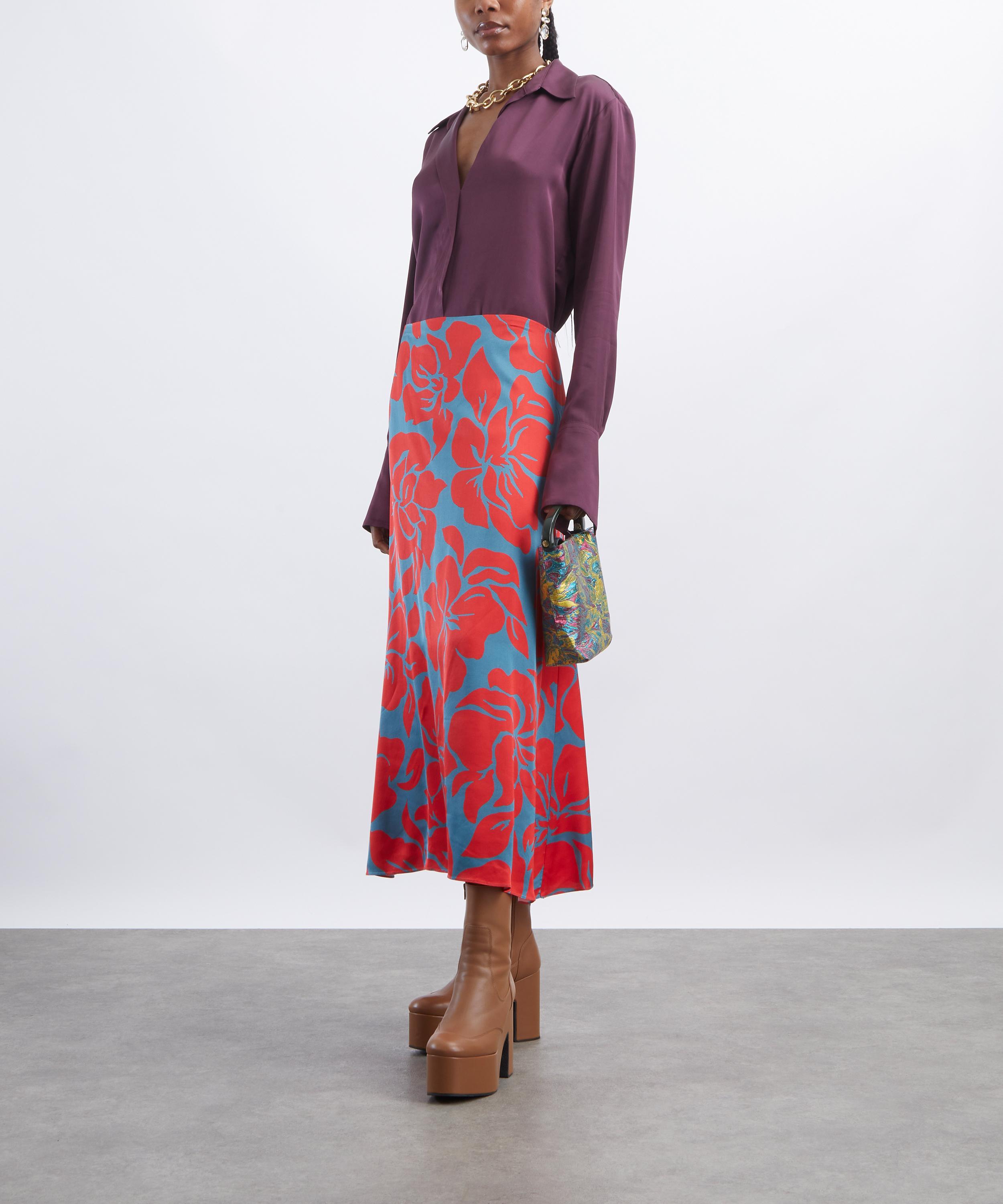 Dries Van Noten - Printed Midi Skirt image number 1