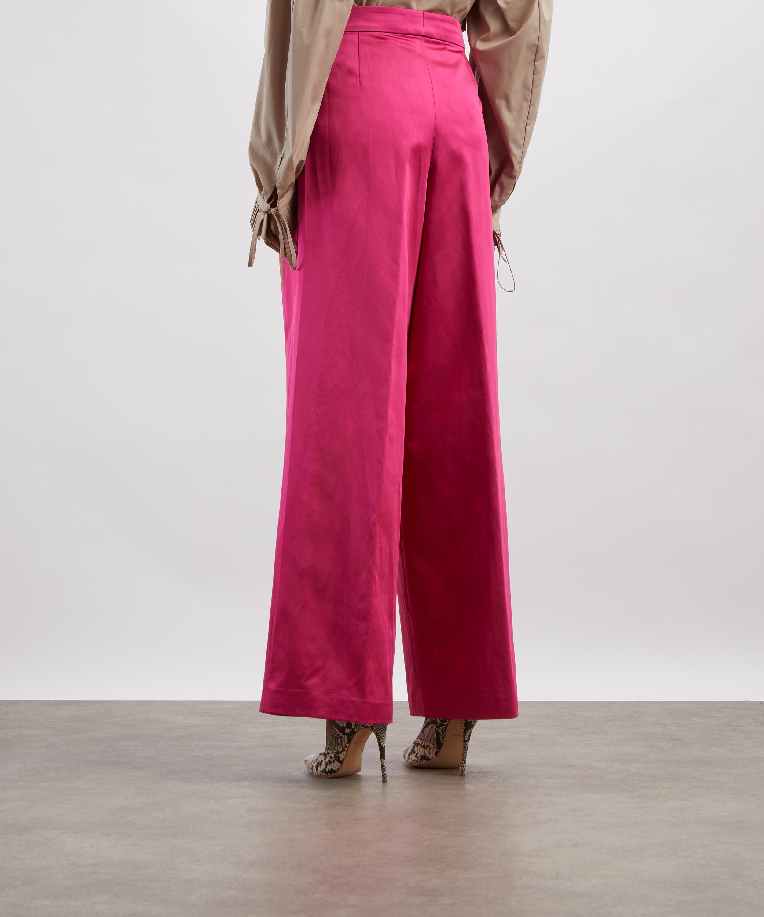 Dries Van Noten - Pamplona Satin Wide-Leg Trousers image number 3