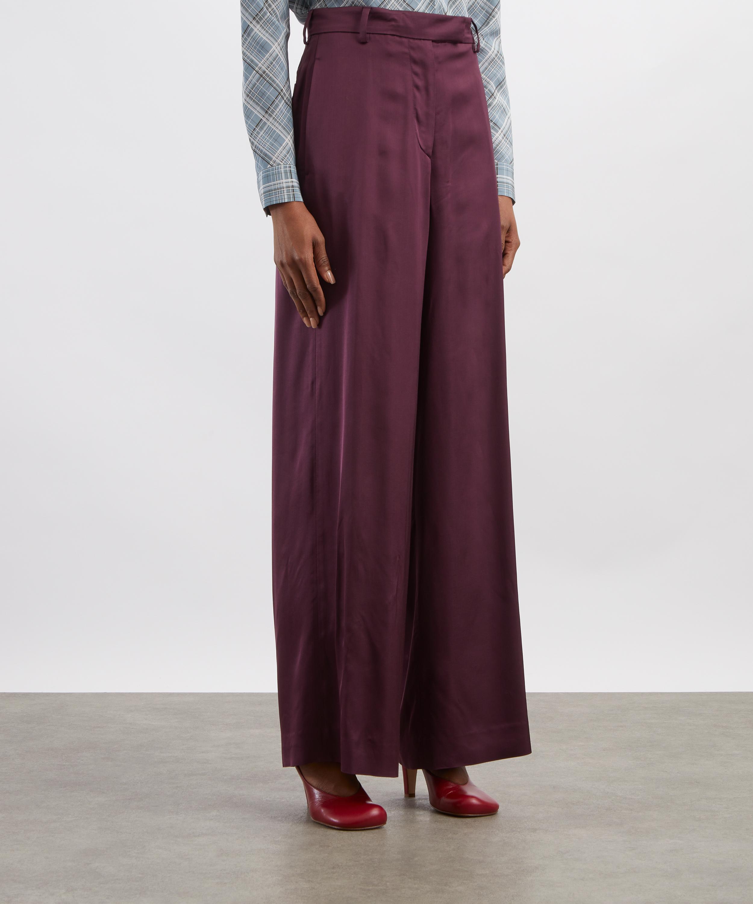Dries Van Noten - Auber Wide Satin Trousers image number 2