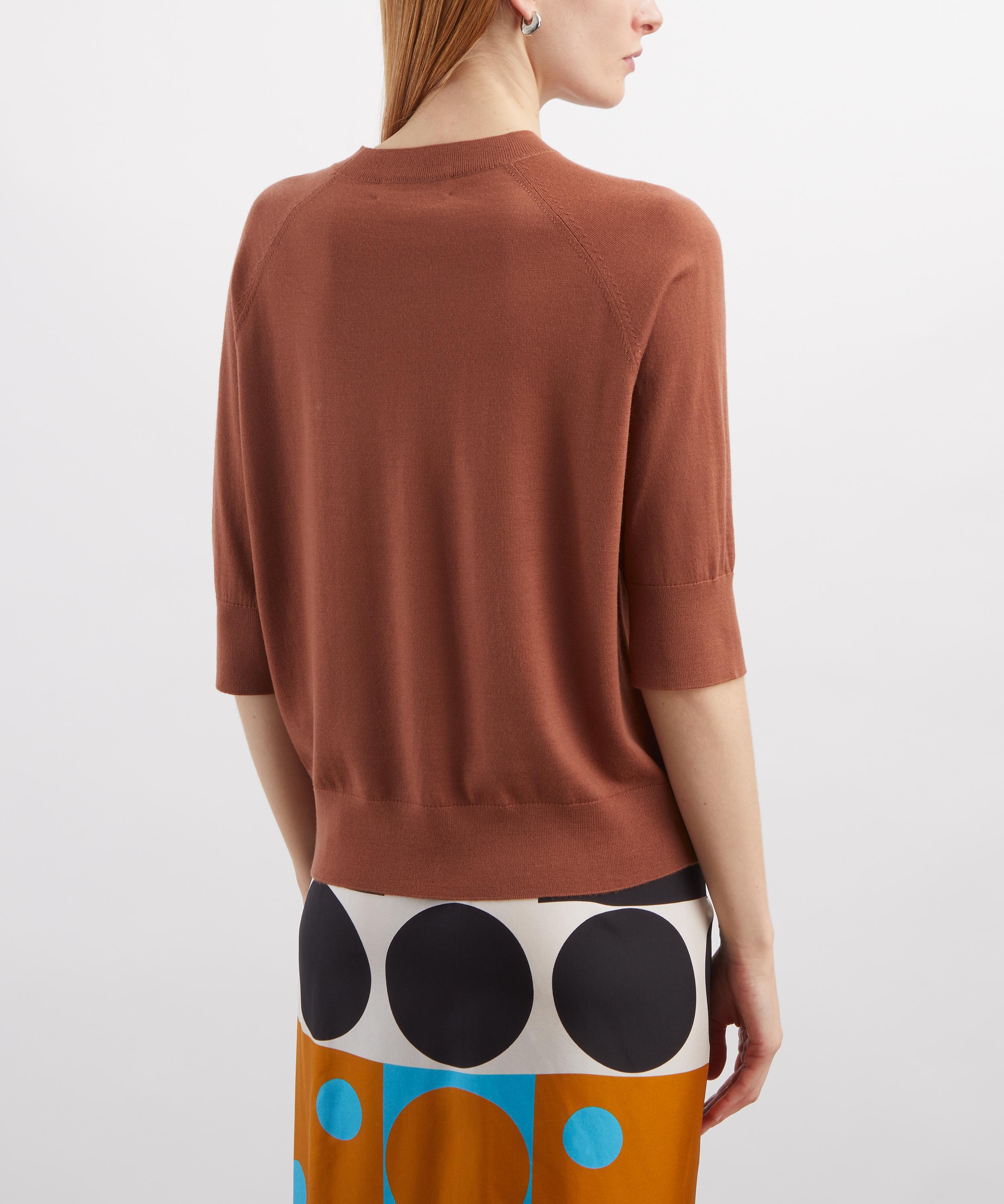 Dries Van Noten - Tuan Short-Sleeve Knit Sweater image number 3