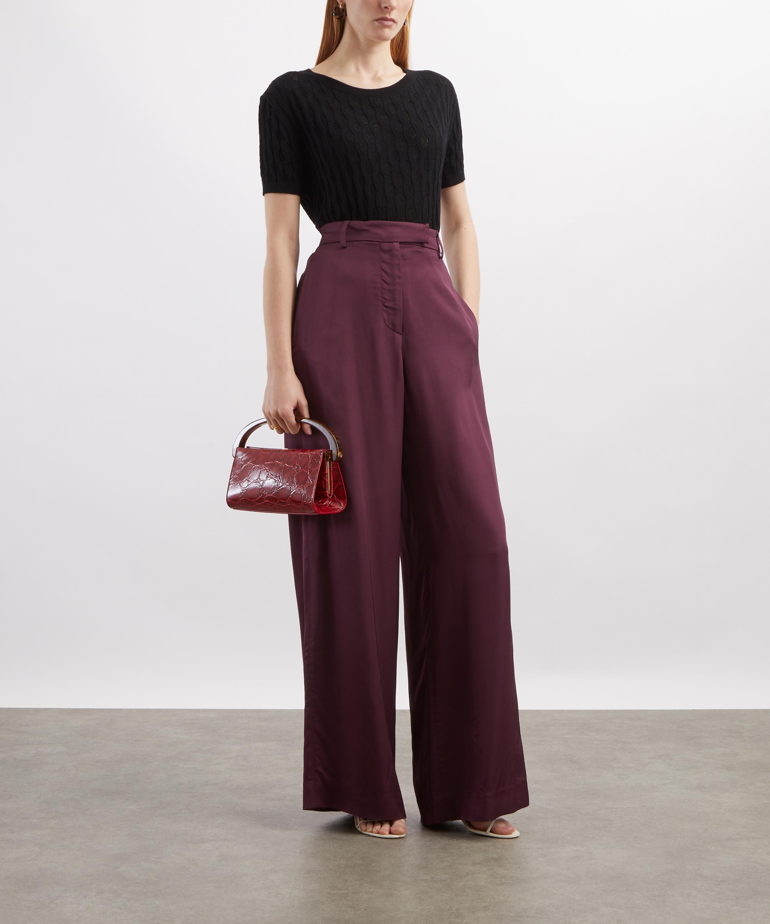 Dries Van Noten - Target Wool Short-Sleeve Sweater image number 1