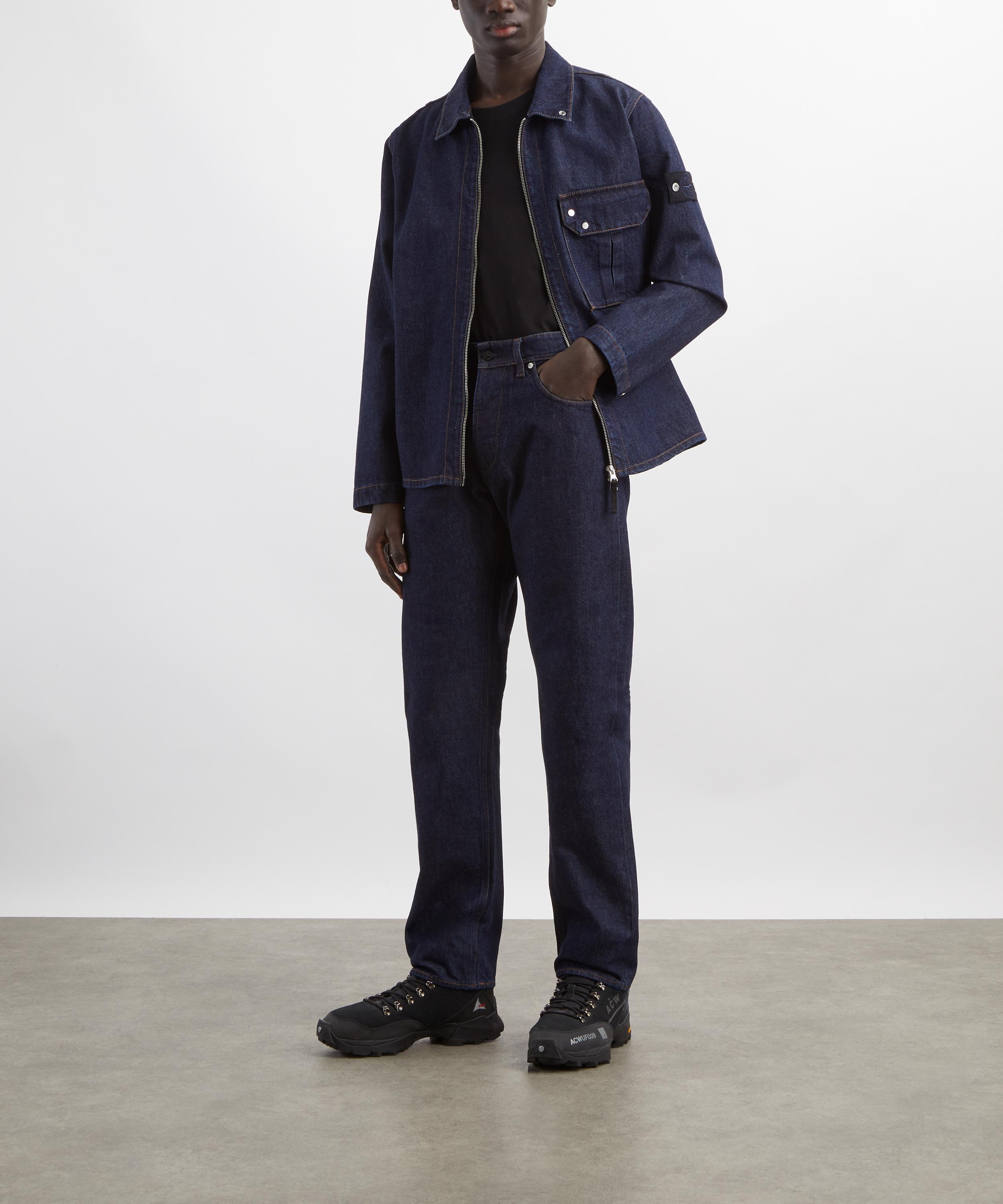 Stone Island - Denim-Rinsed Straight-Fit Jeans in Indigo image number 1