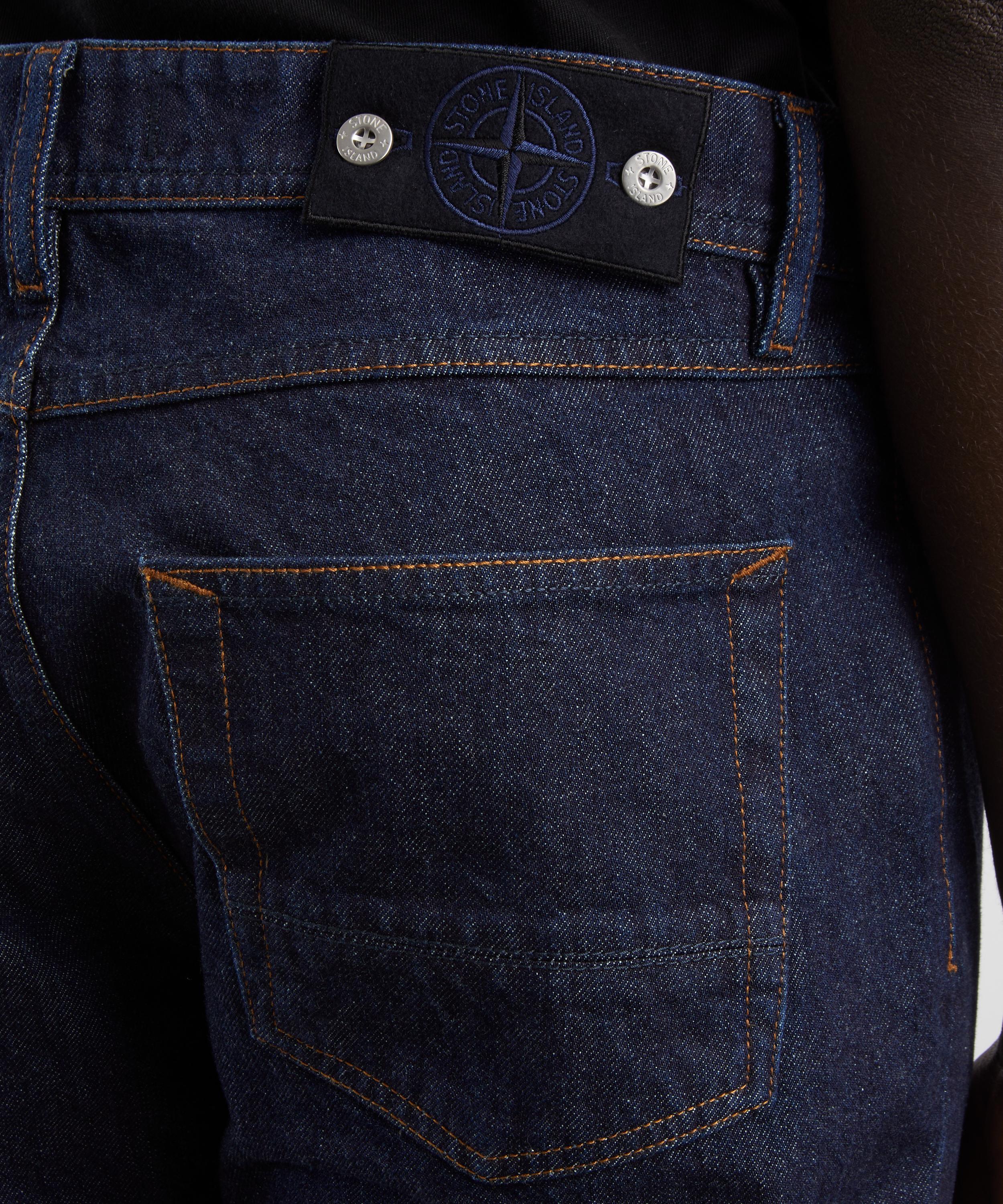 Stone Island - Denim-Rinsed Straight-Fit Jeans in Indigo image number 4