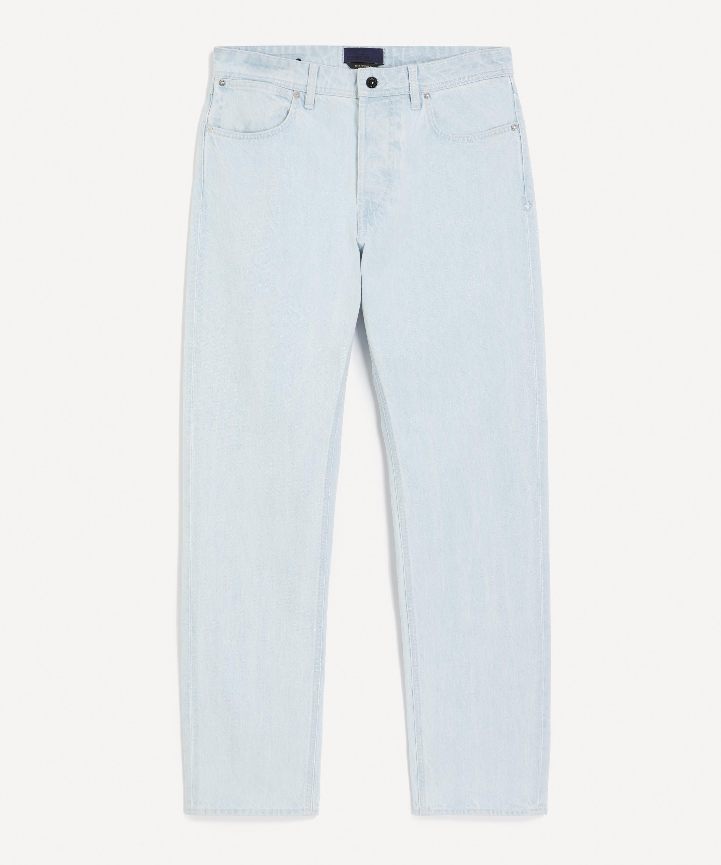 Stone Island - Denim-Rinsed Straight-Fit Jeans in Blue Extra Bleach