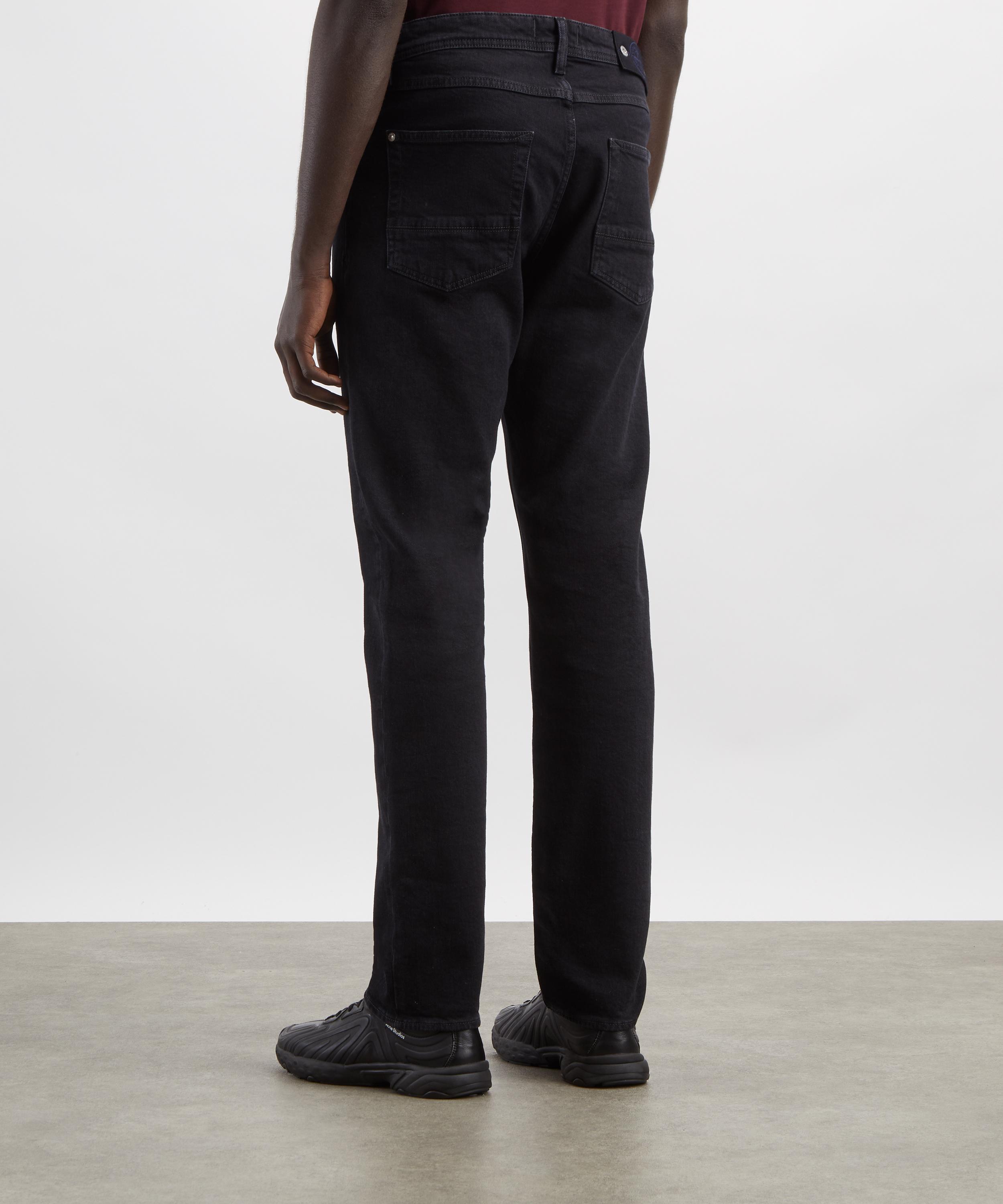 Stone Island - Stretch Black Slim-Fit Jeans in Black Rinse image number 3