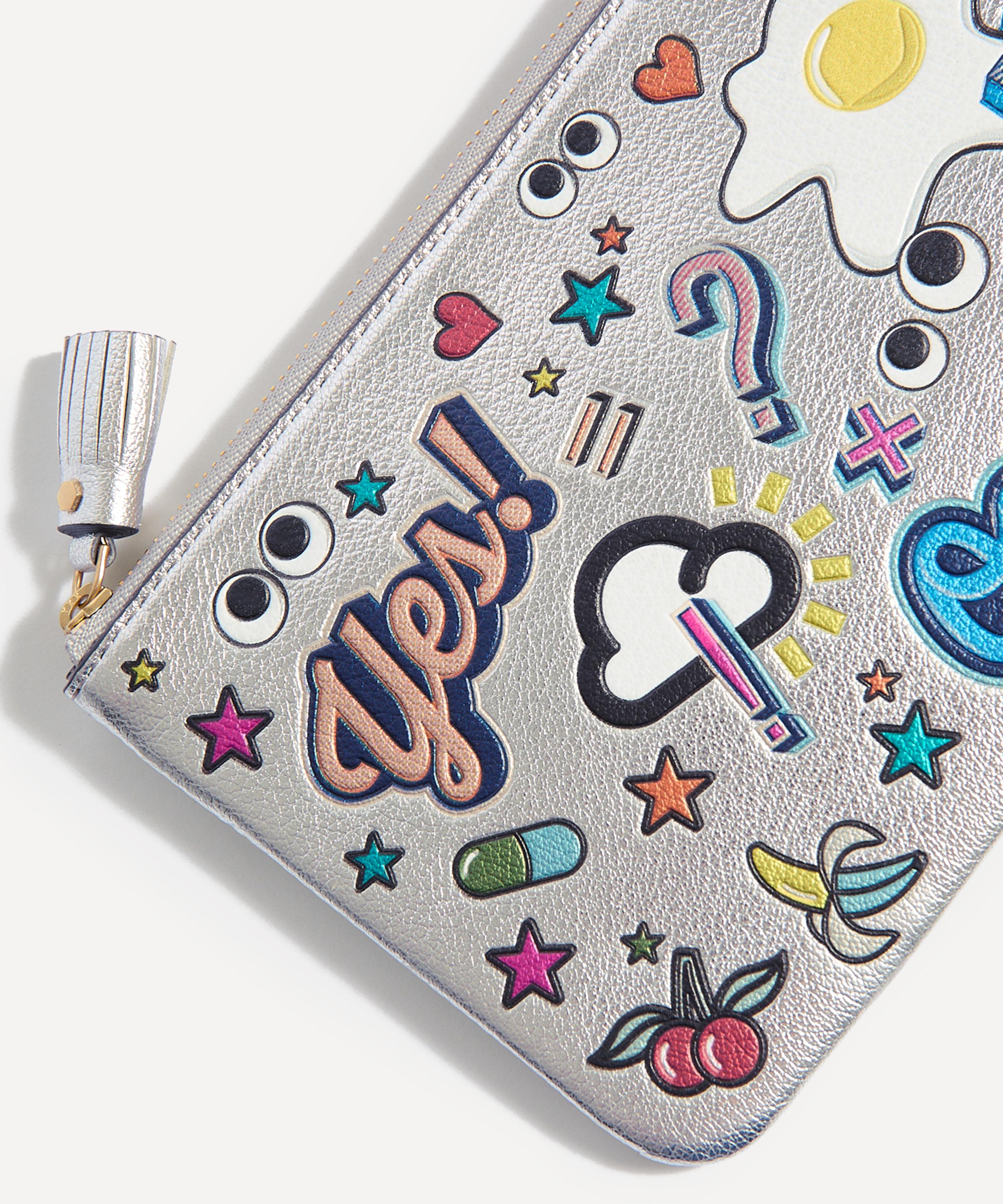 Anya Hindmarch - All-Over Stickers Small Zip Loose Pocket image number 3