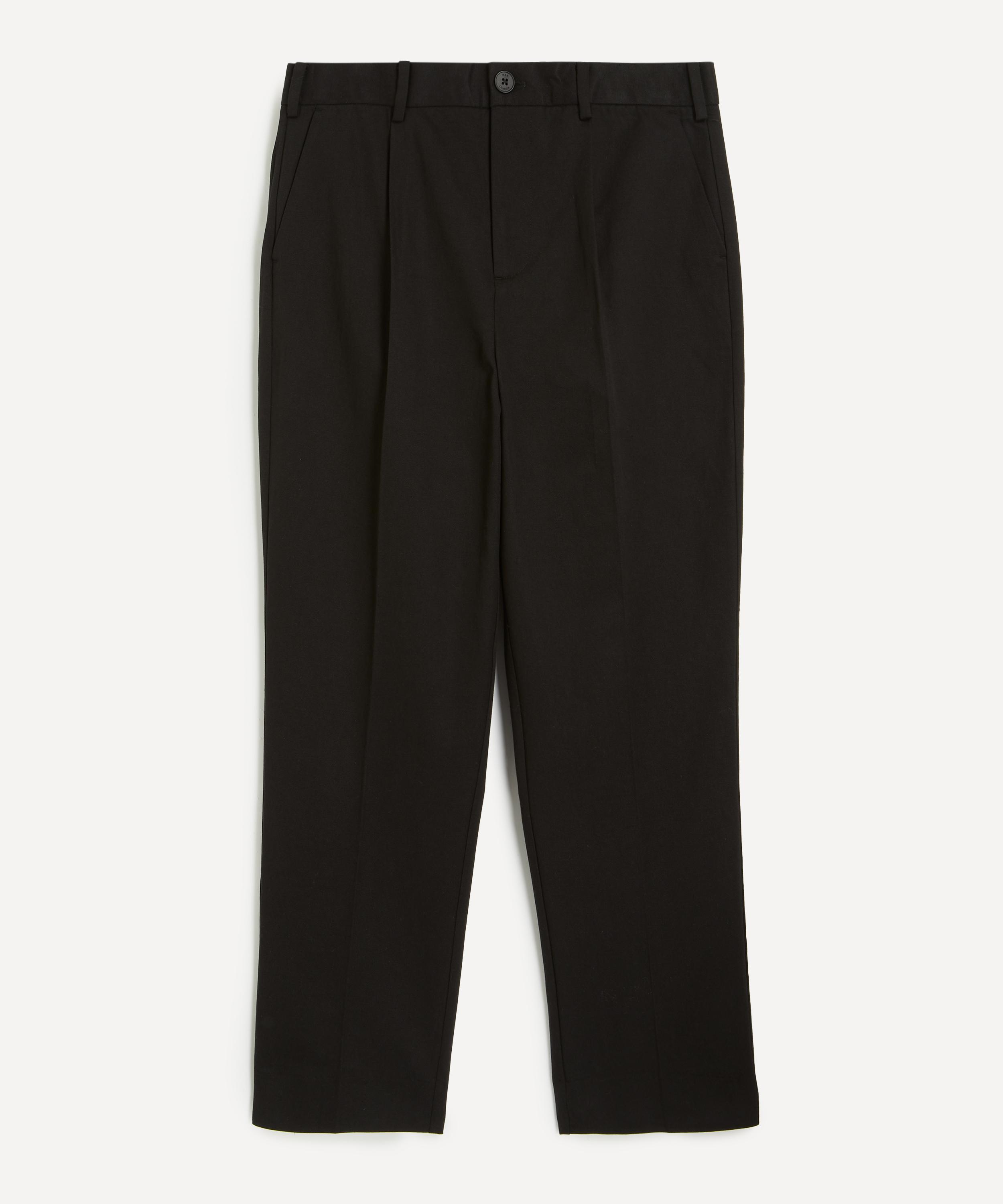 Wax London - Aubyn Black Wool-Blend Twill Pleated Trousers&nbsp;