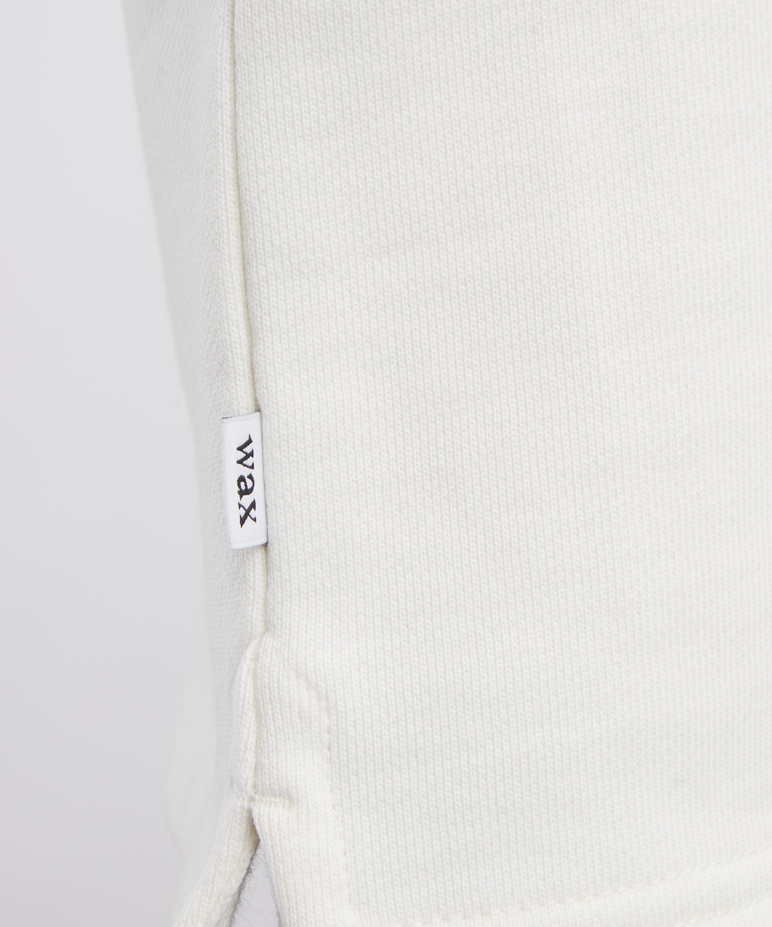 Wax London - Rowhill Ecru-Light Blue Stripe Rugby Shirt image number 4