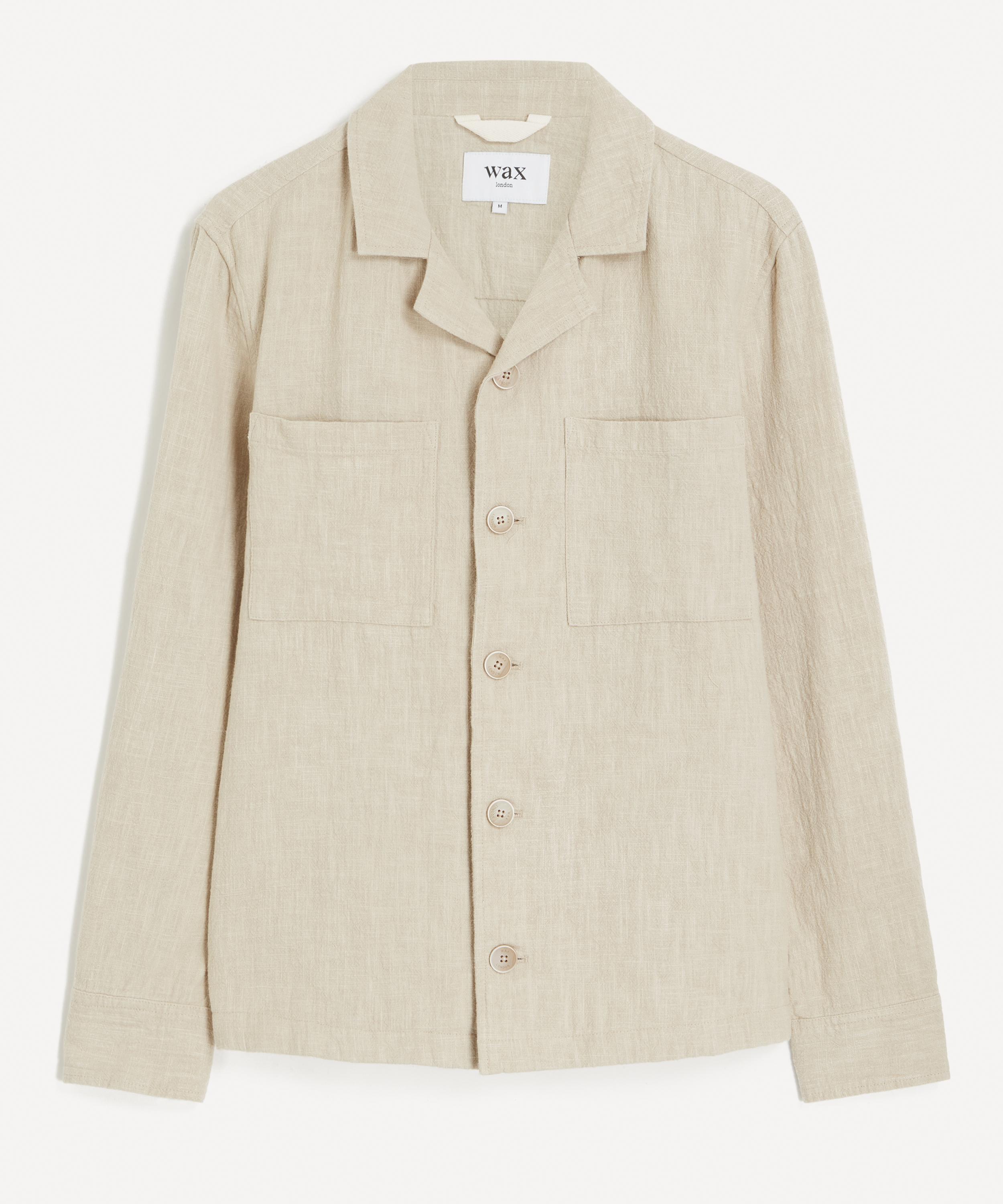 Wax London - Aldred Natural Linen-Cotton Overshirt