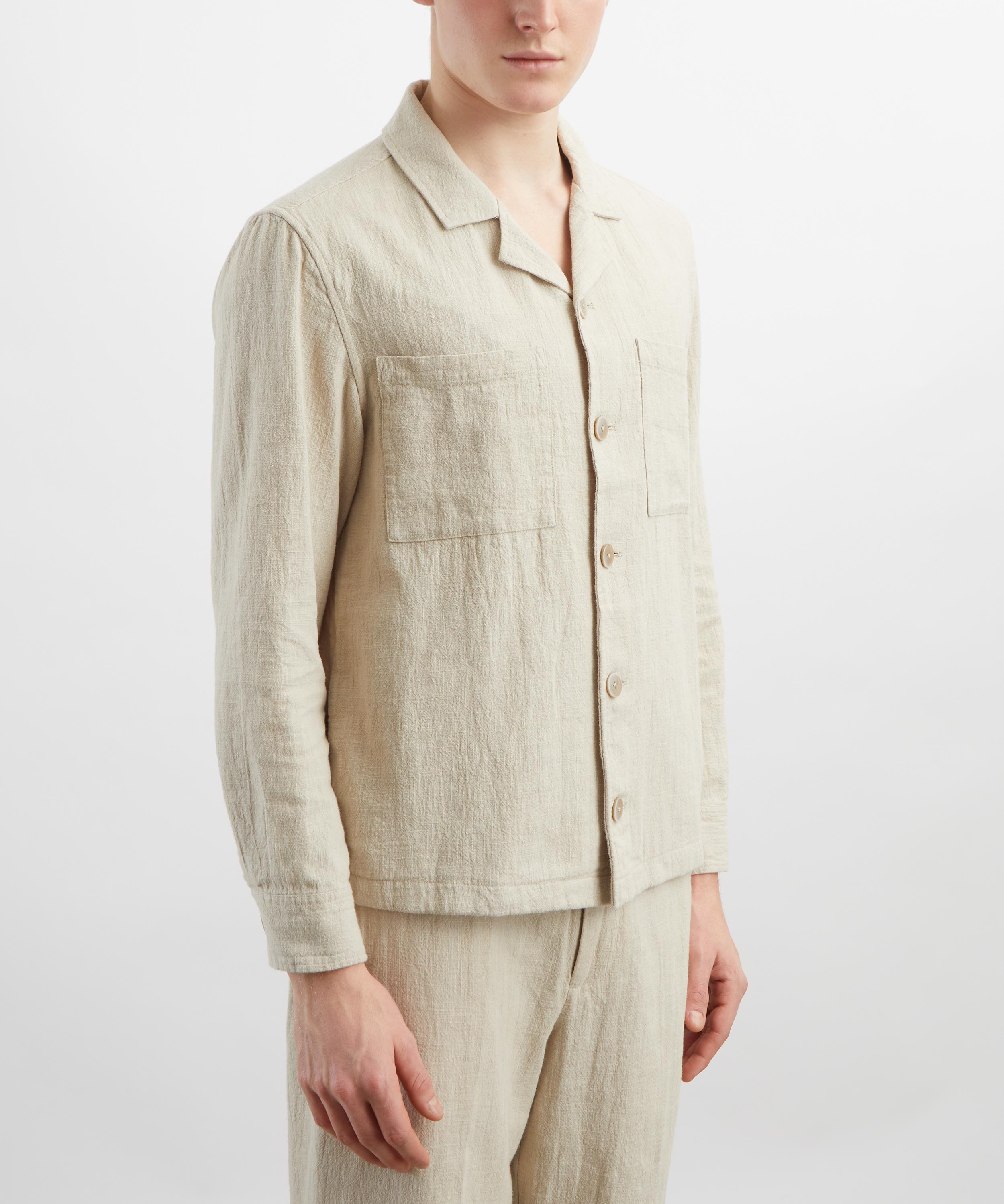 Wax London - Aldred Natural Linen-Cotton Overshirt image number 2