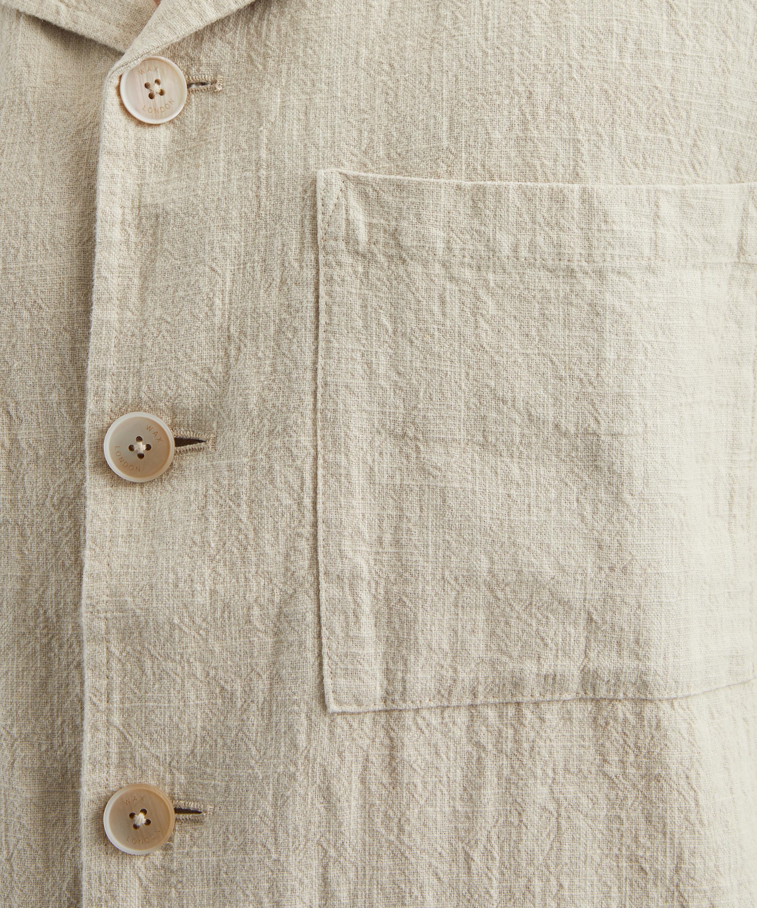 Wax London - Aldred Natural Linen-Cotton Overshirt image number 4
