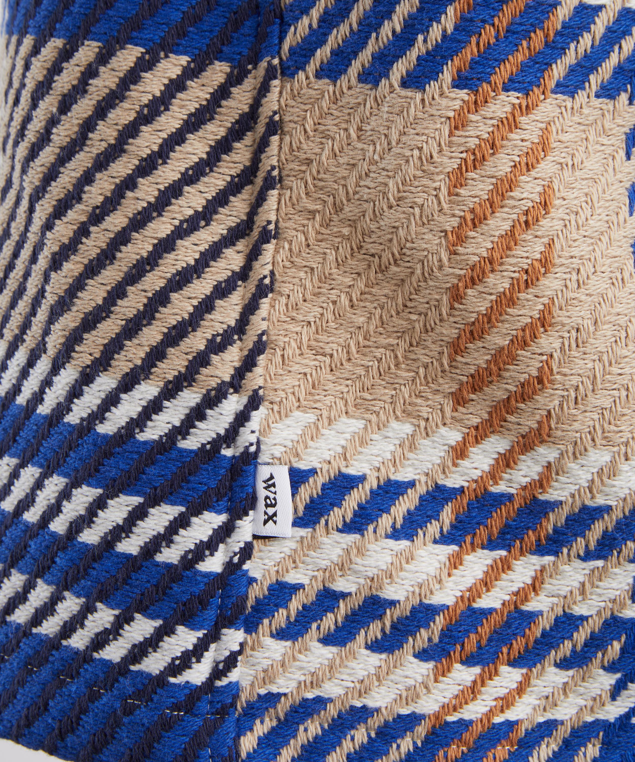 Wax London - Whiting Blue-Tan Bold Check Overshirt image number 4