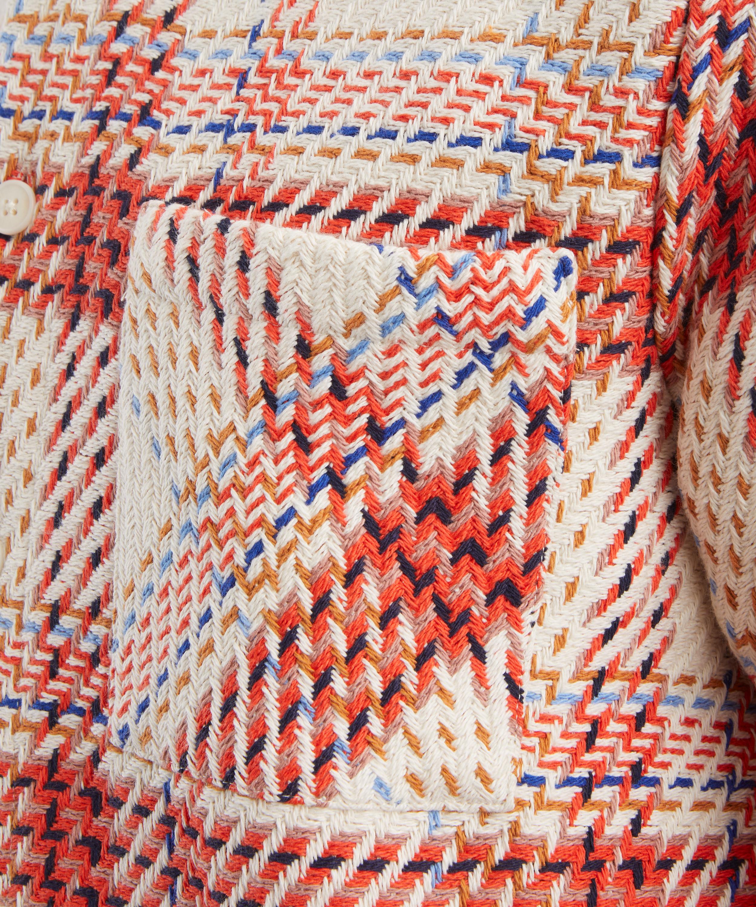 Wax London - Whiting Ecru-Red Check Overshirt image number 4