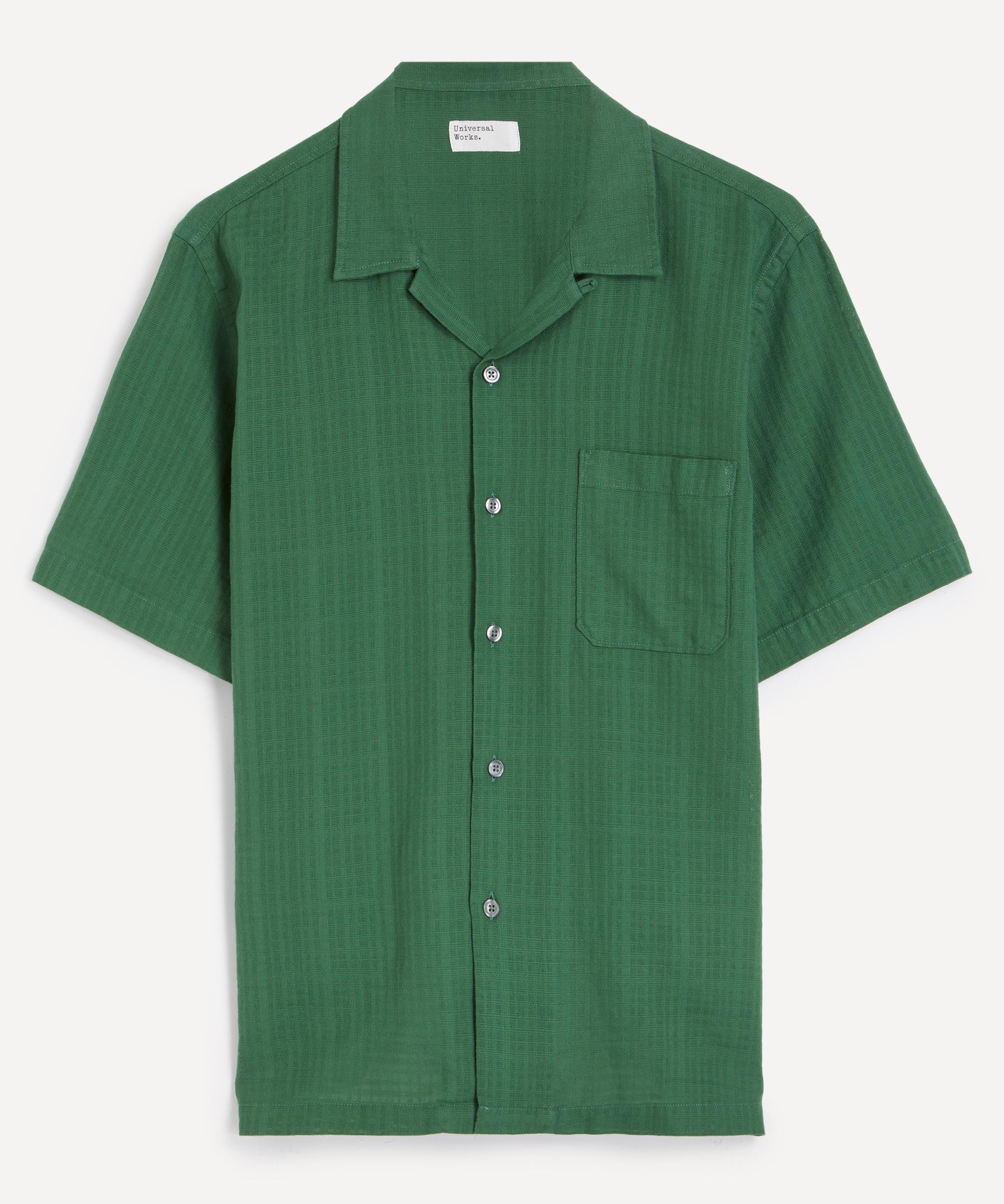 Universal Works - Green Letts Cotton Road Shirt