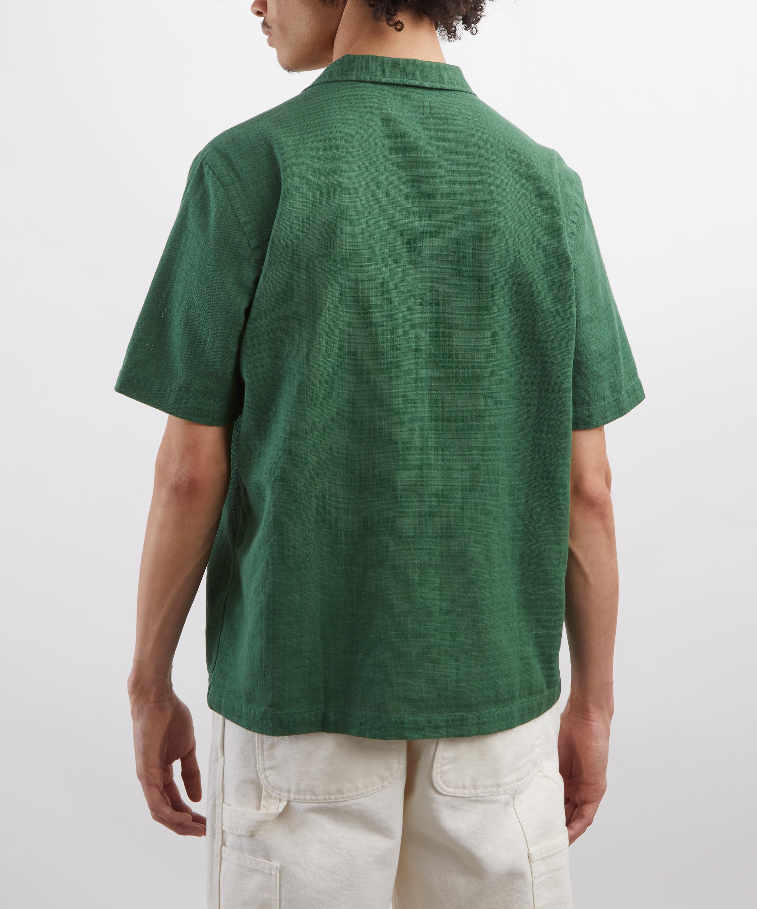Universal Works - Green Letts Cotton Road Shirt image number 3