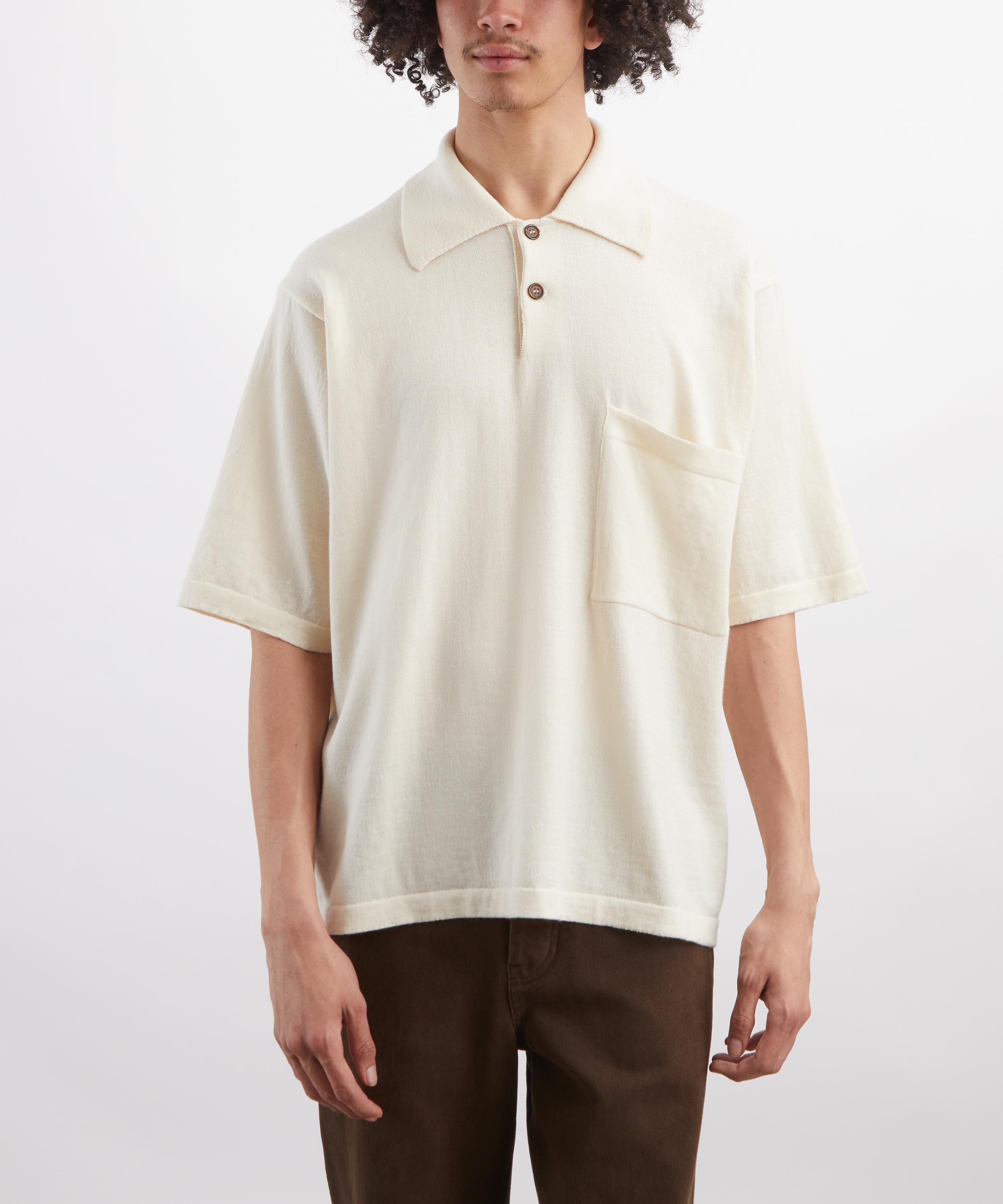 Universal Works - Ecru Woolcot Bio Pullover Knit Shirt image number 2