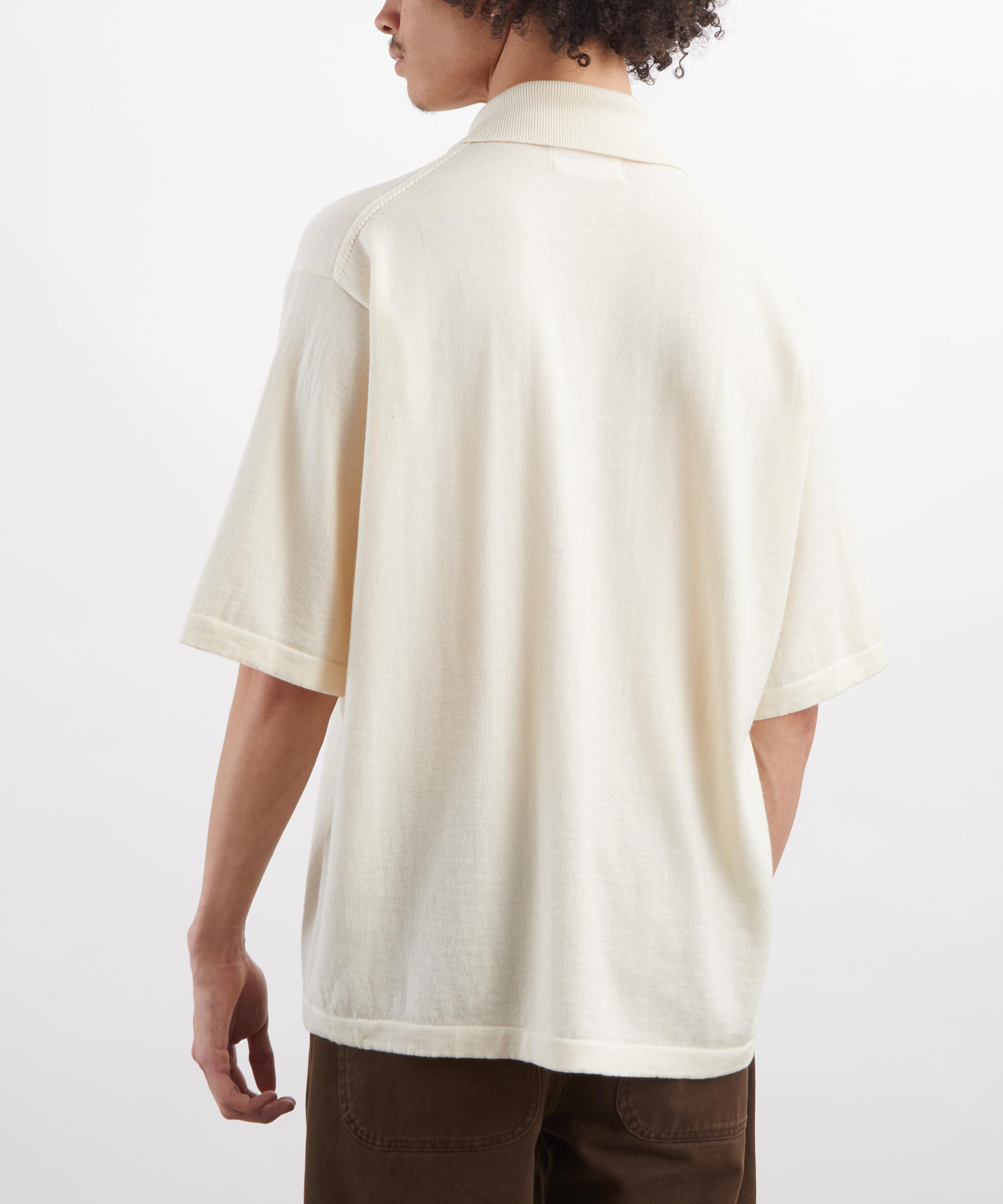Universal Works - Ecru Woolcot Bio Pullover Knit Shirt image number 3