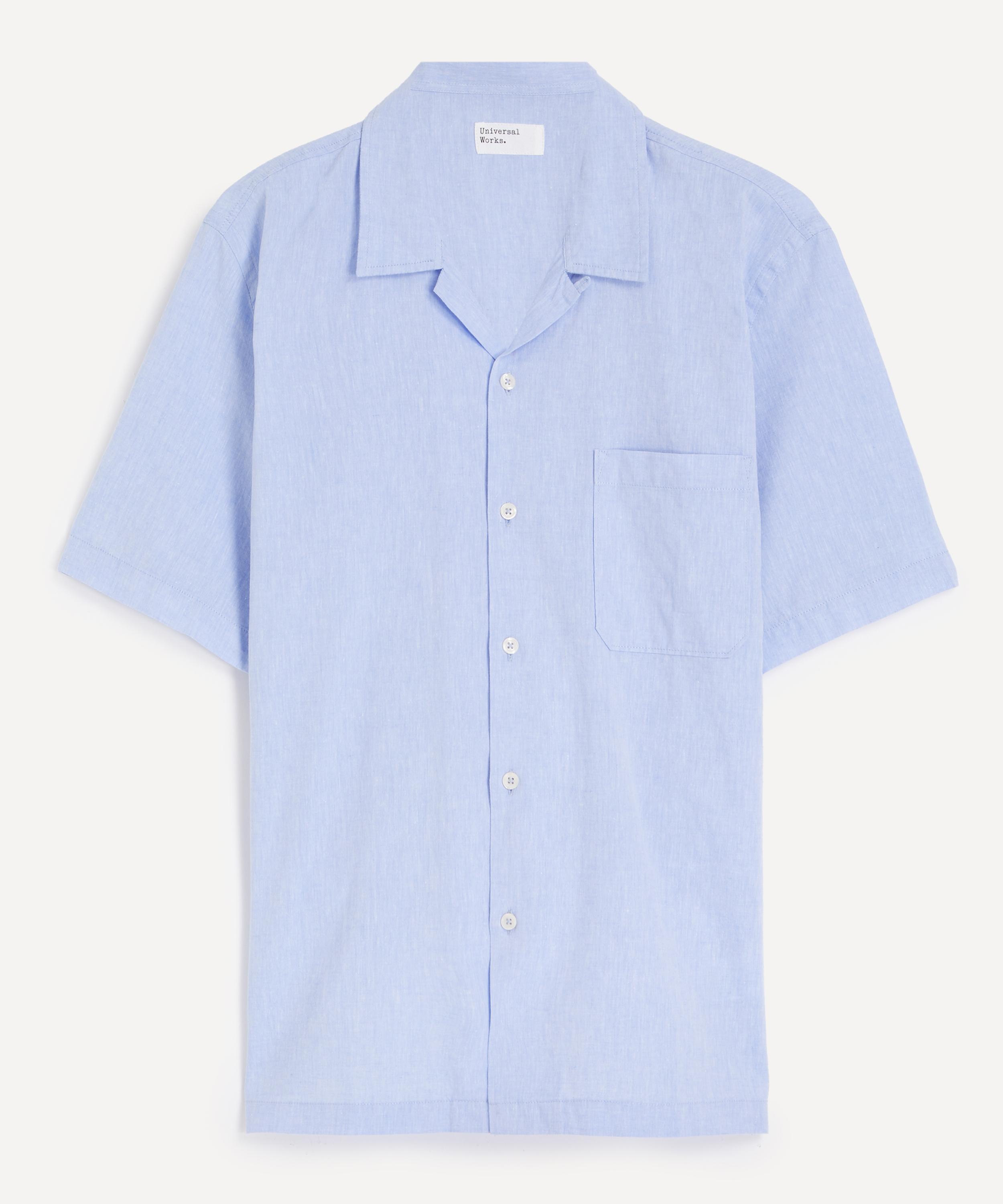 Universal Works - Sky Blue Sido Linen Mix Road Shirt