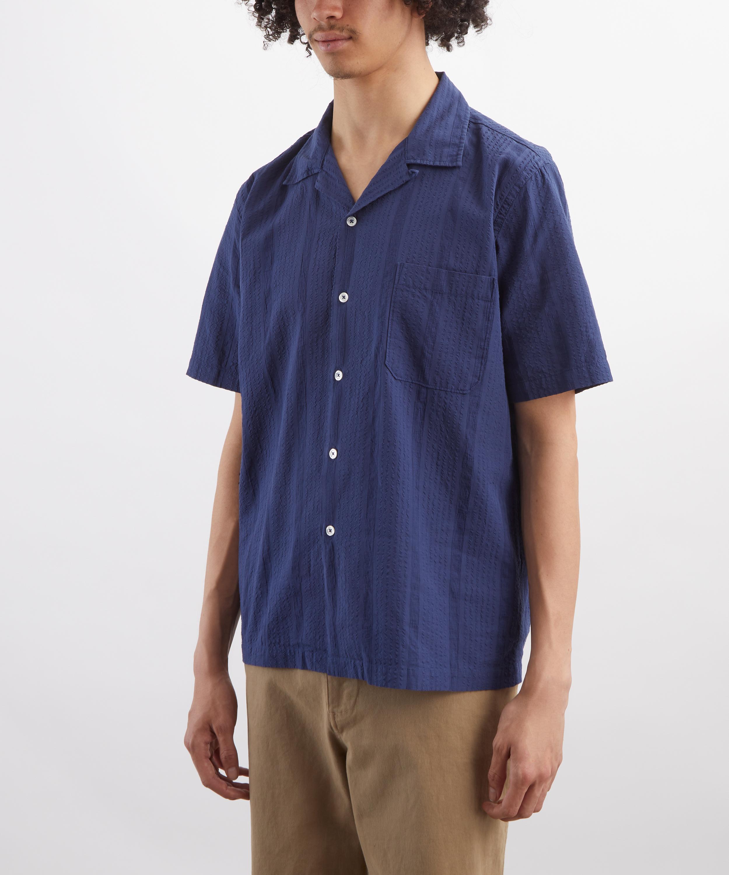Universal Works - Blue Maui Cotton Road Shirt image number 2
