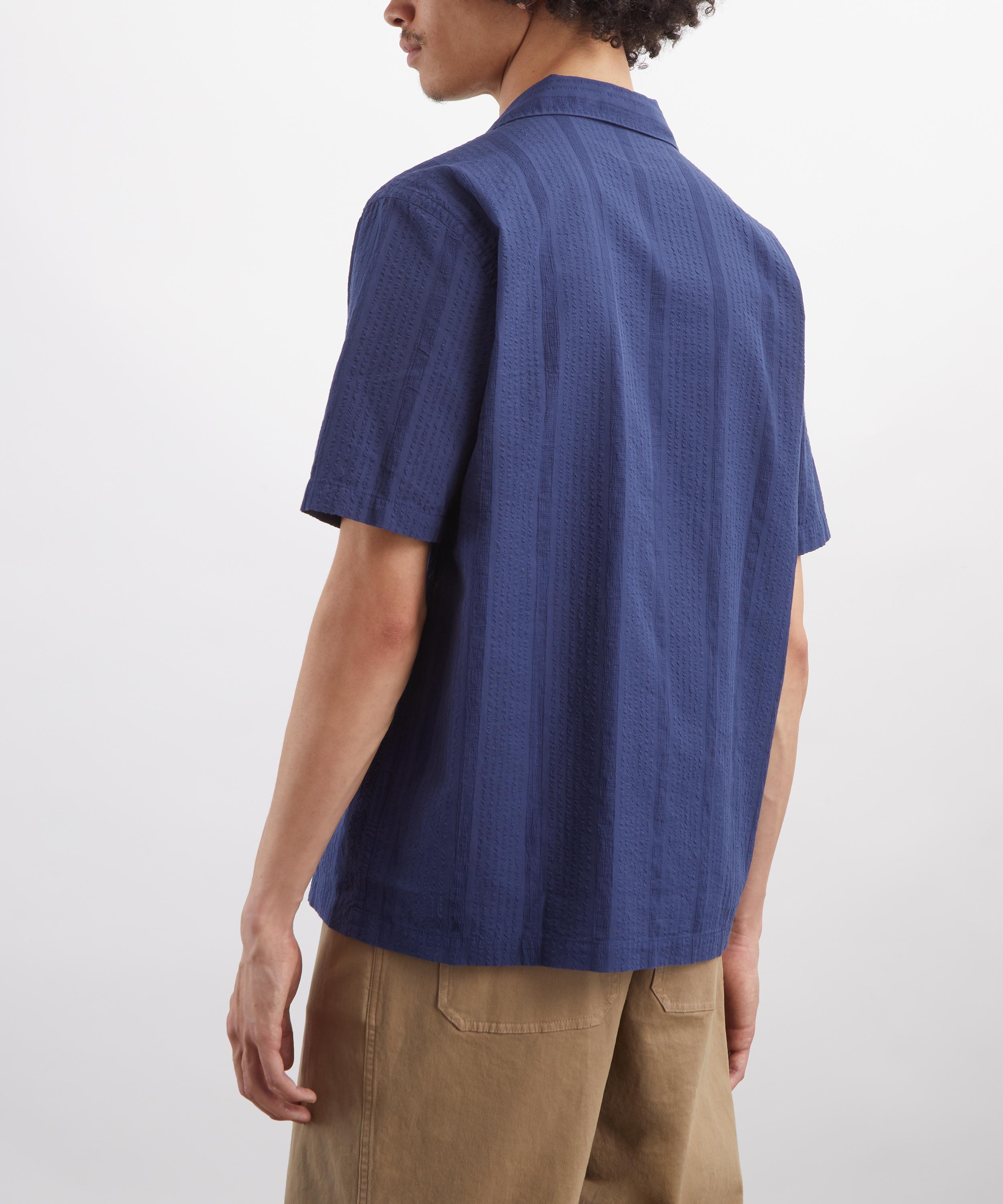 Universal Works - Blue Maui Cotton Road Shirt image number 3