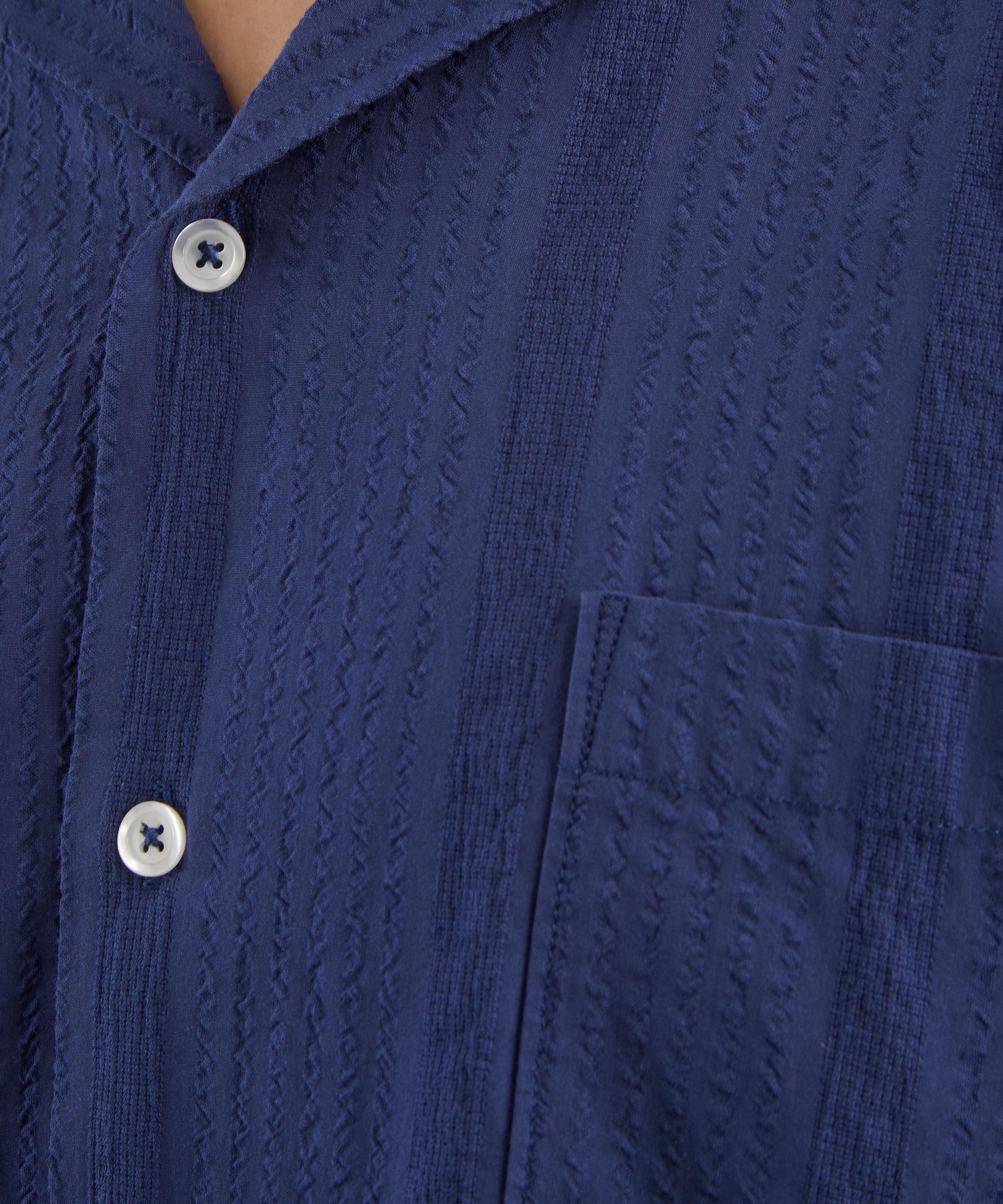 Universal Works - Blue Maui Cotton Road Shirt image number 4