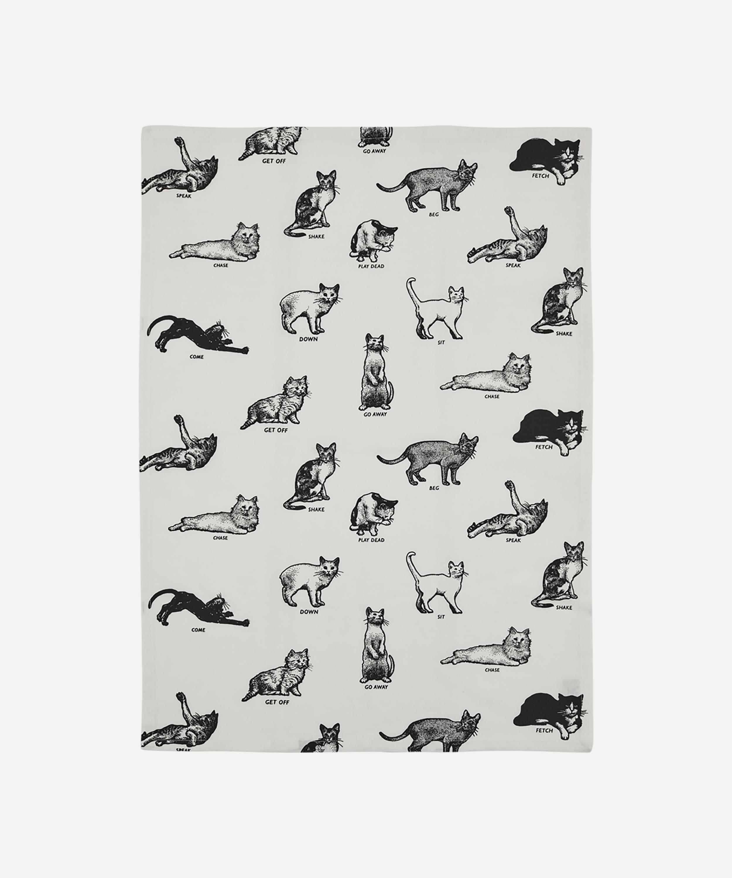Fishs Eddy - Cat Tricks Tea Towel image number 1