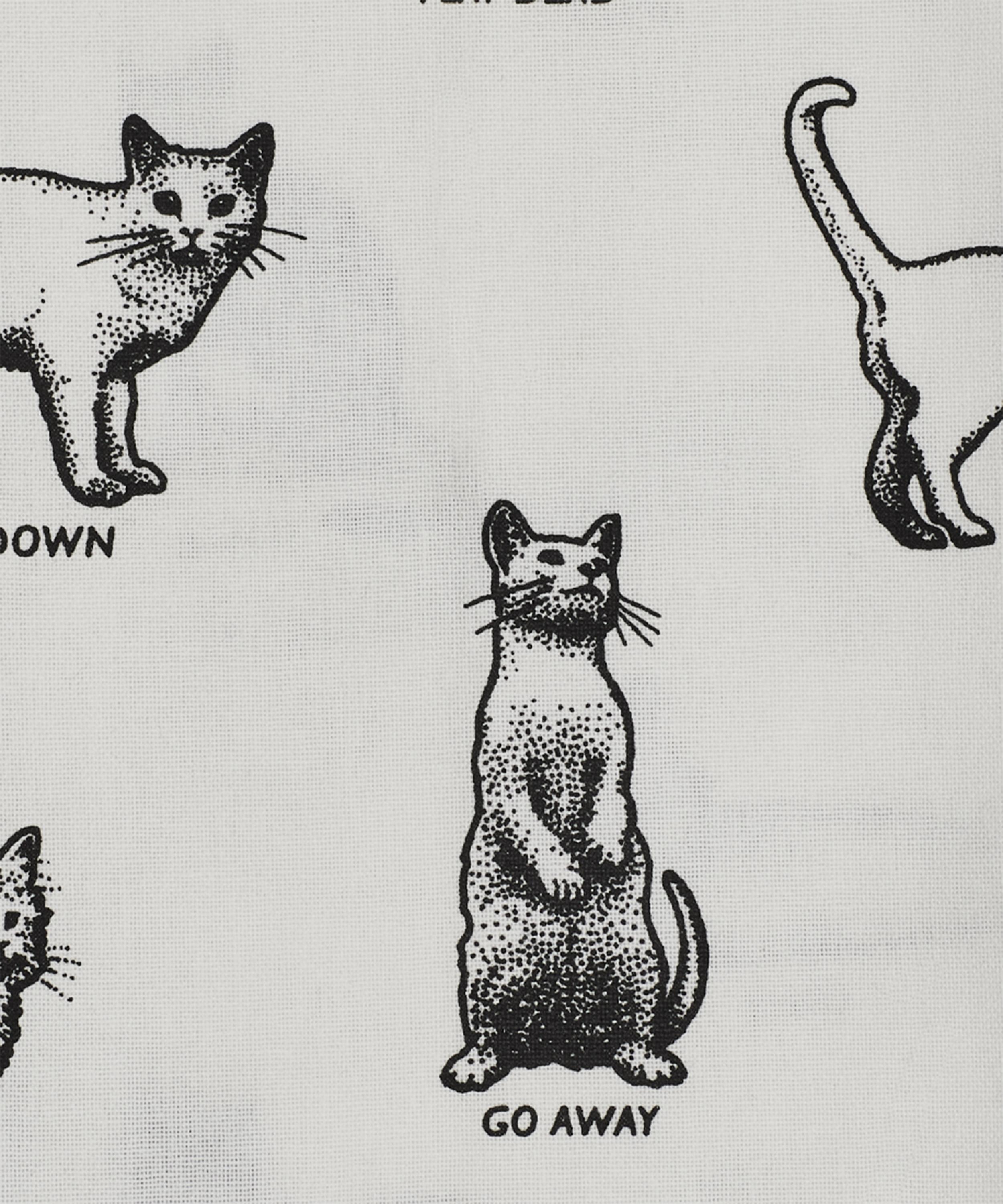 Fishs Eddy - Cat Tricks Tea Towel image number 3