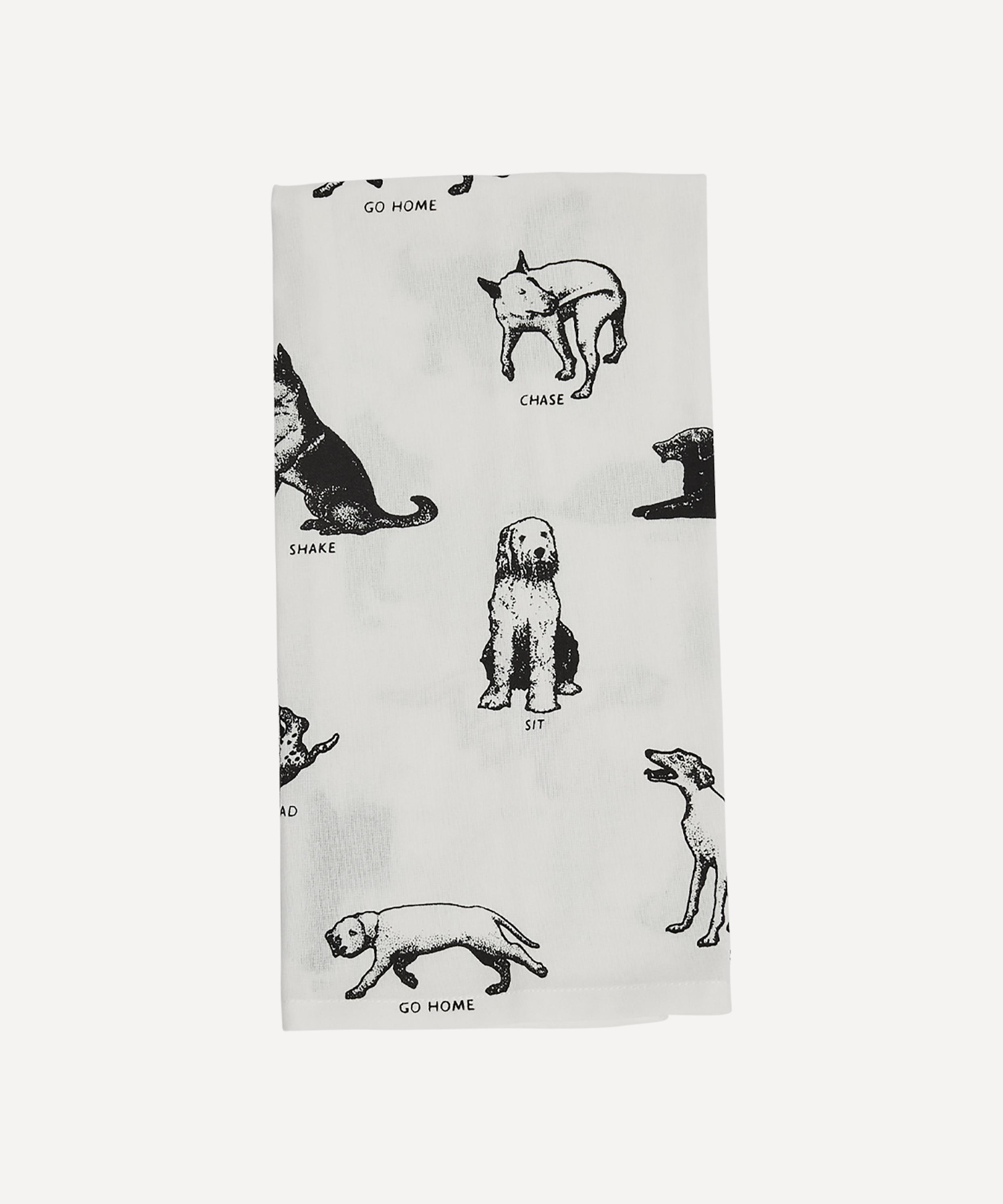 Fishs Eddy - Dog Tricks Tea Towel