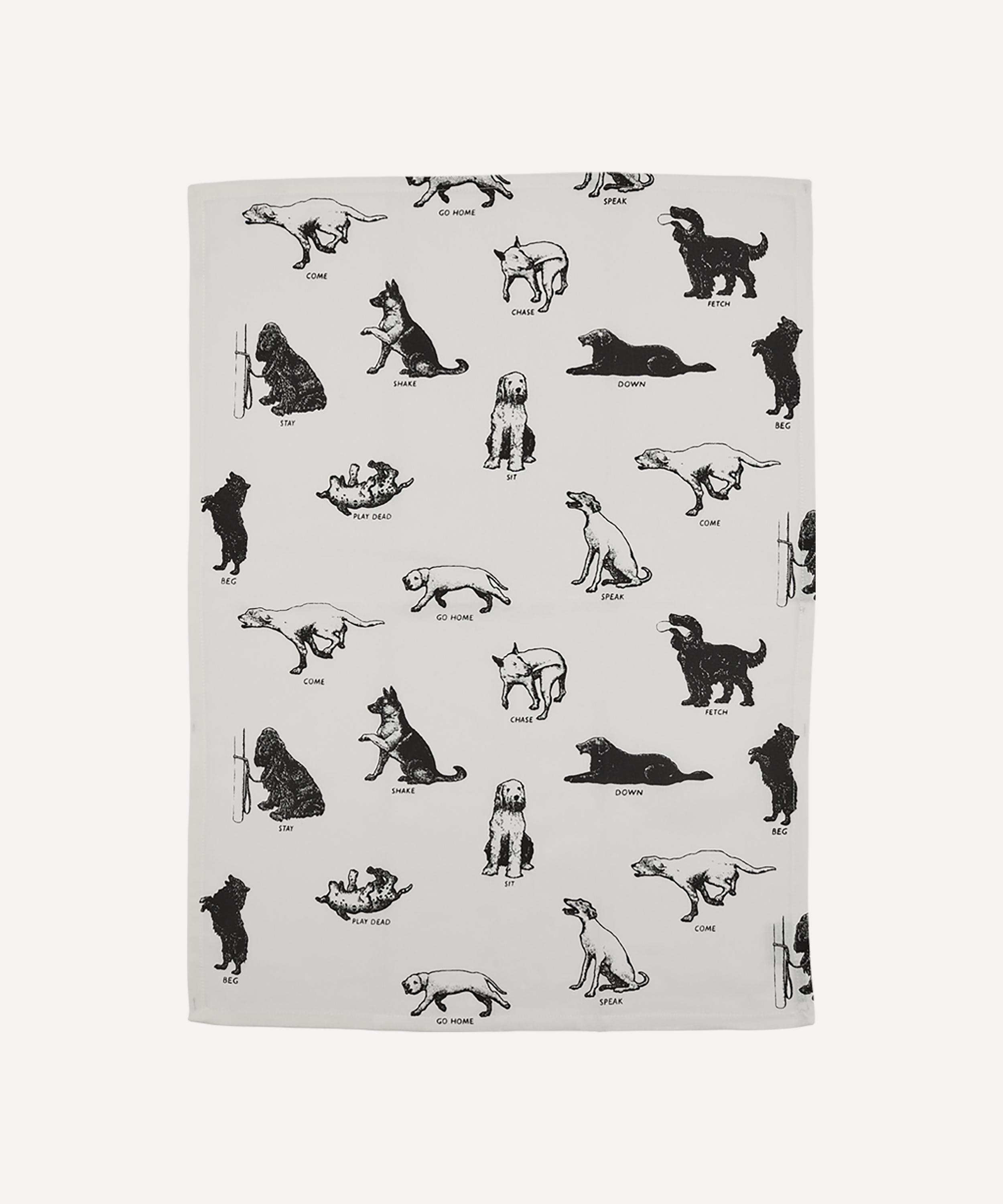 Fishs Eddy - Dog Tricks Tea Towel image number 1