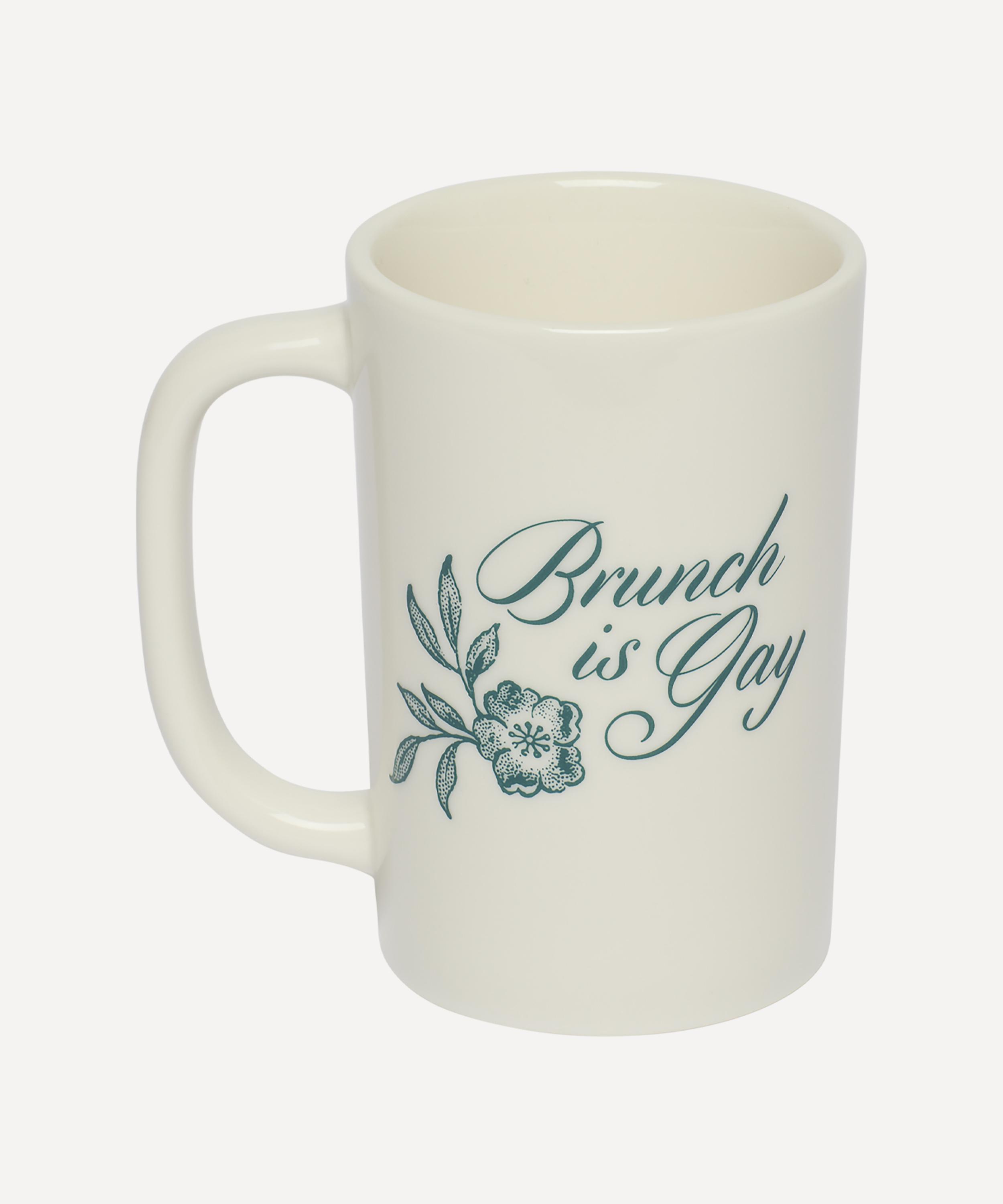 Fishs Eddy - Brunch is Gay Mug image number 2