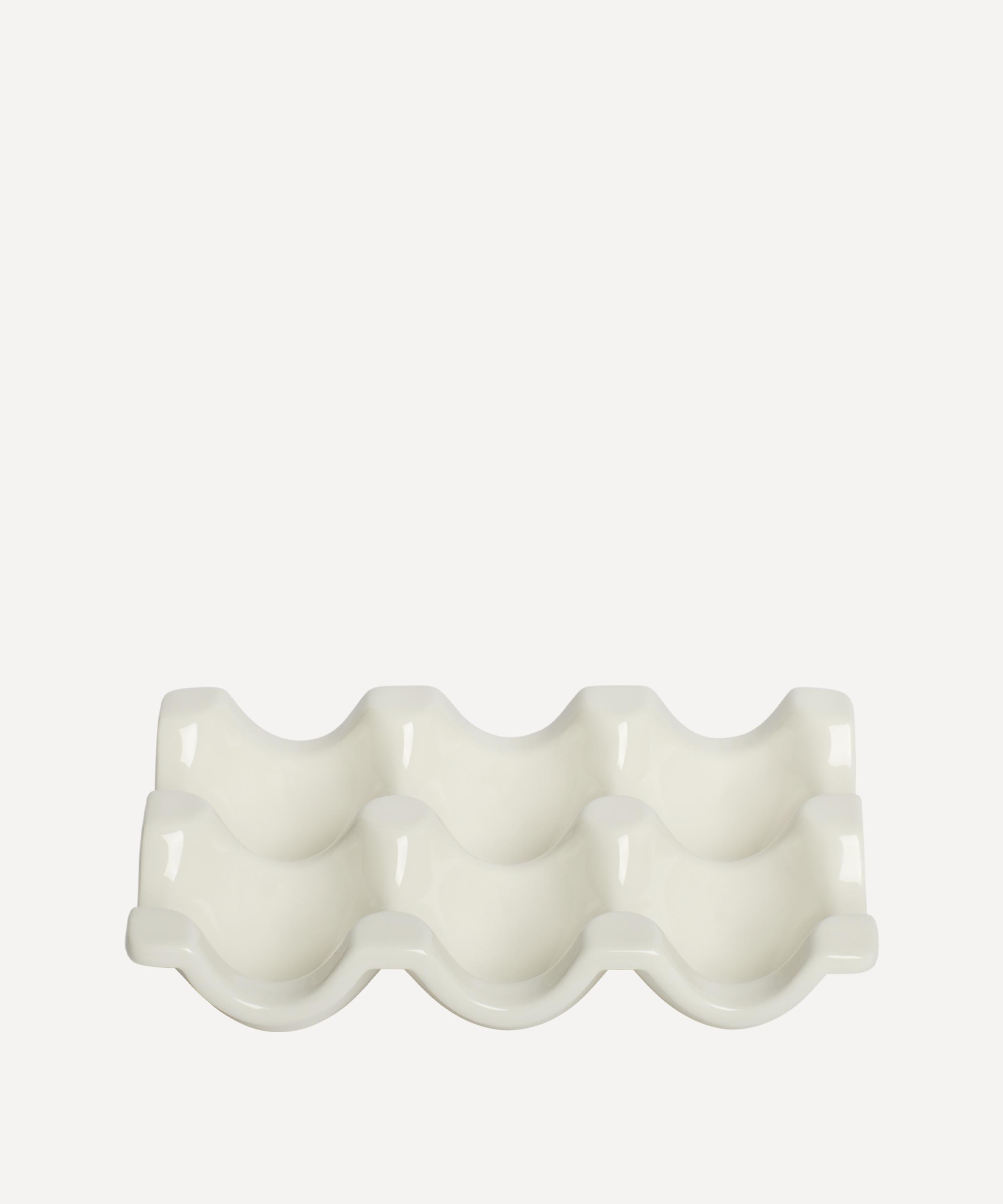Fishs Eddy - White Egg Tray image number 1