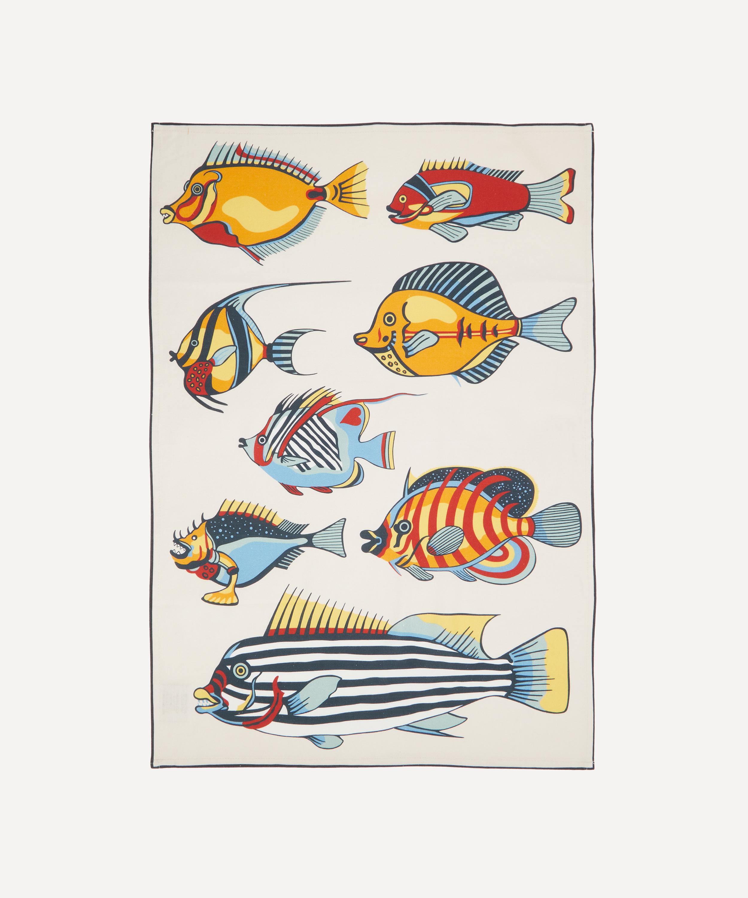 Fishs Eddy - Museum Fish Tea Towel