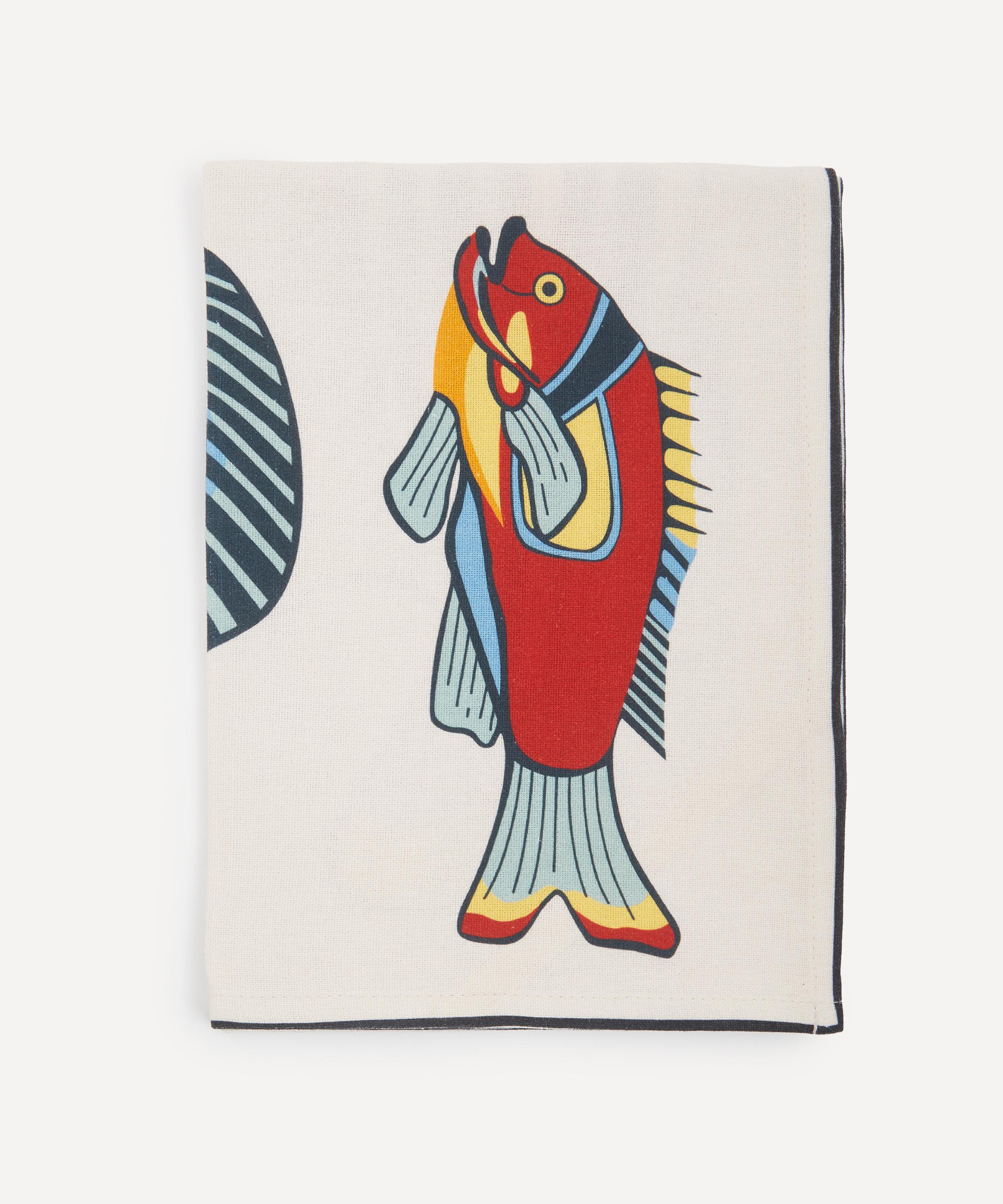 Fishs Eddy - Museum Fish Tea Towel image number 4