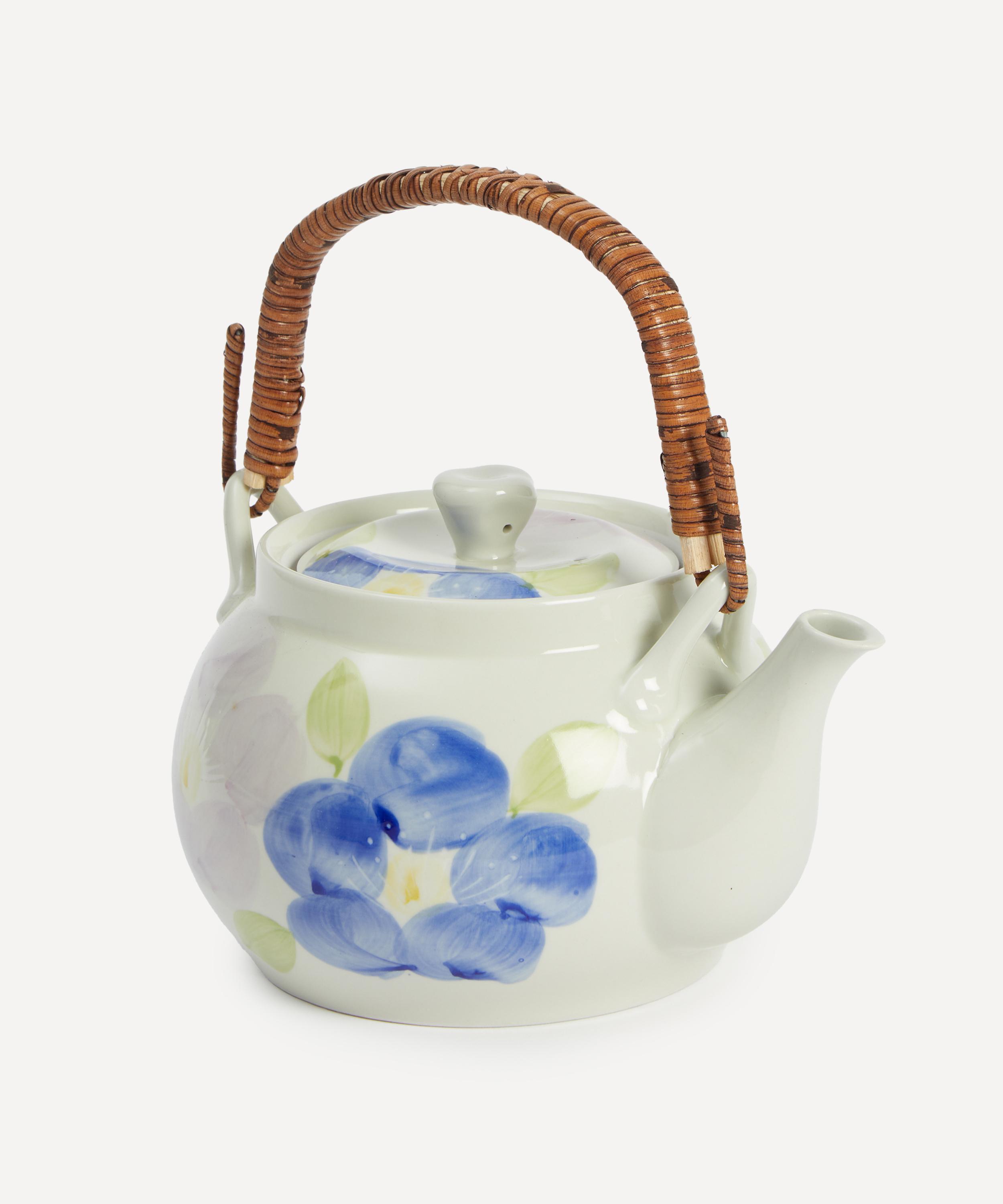 NISHIKAWA - Large Flower Teapot with Cup image number 1