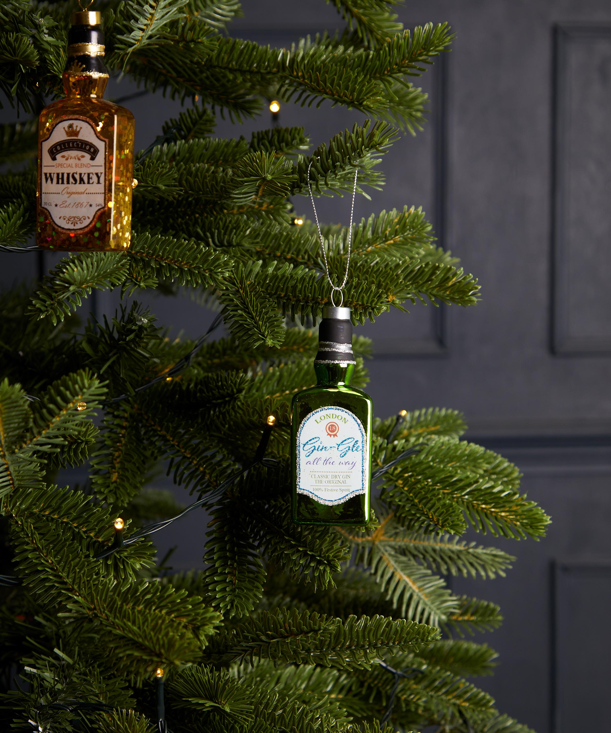Christmas - Gin Bottle with Confetti Ornament image number 1