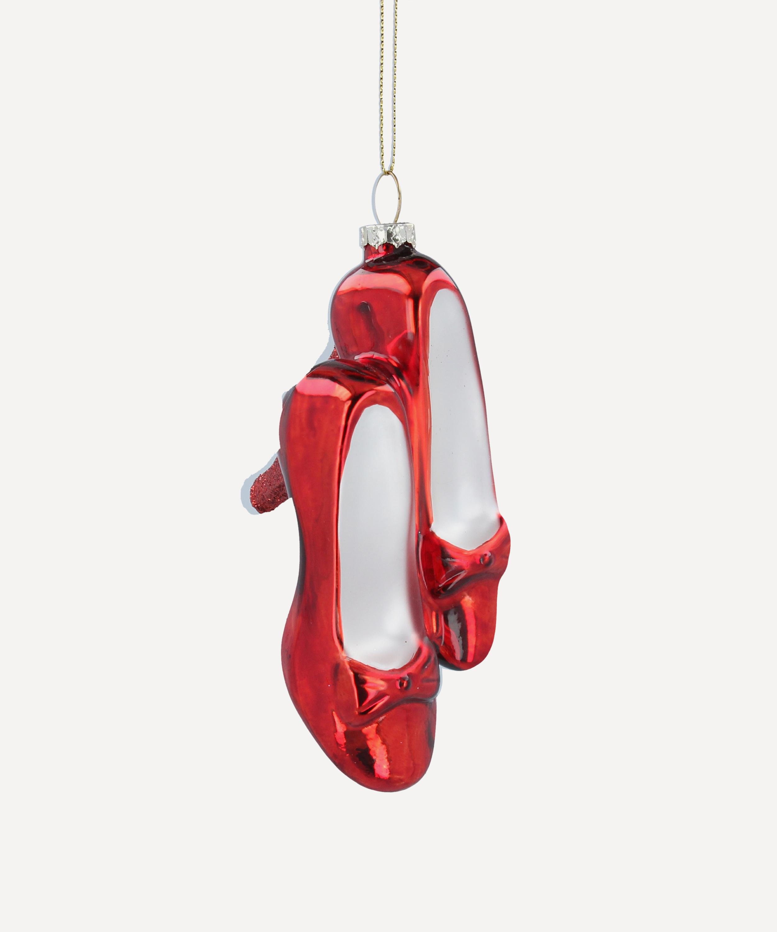 Christmas - Ruby Red Stilettos Glass Ornament image number 0
