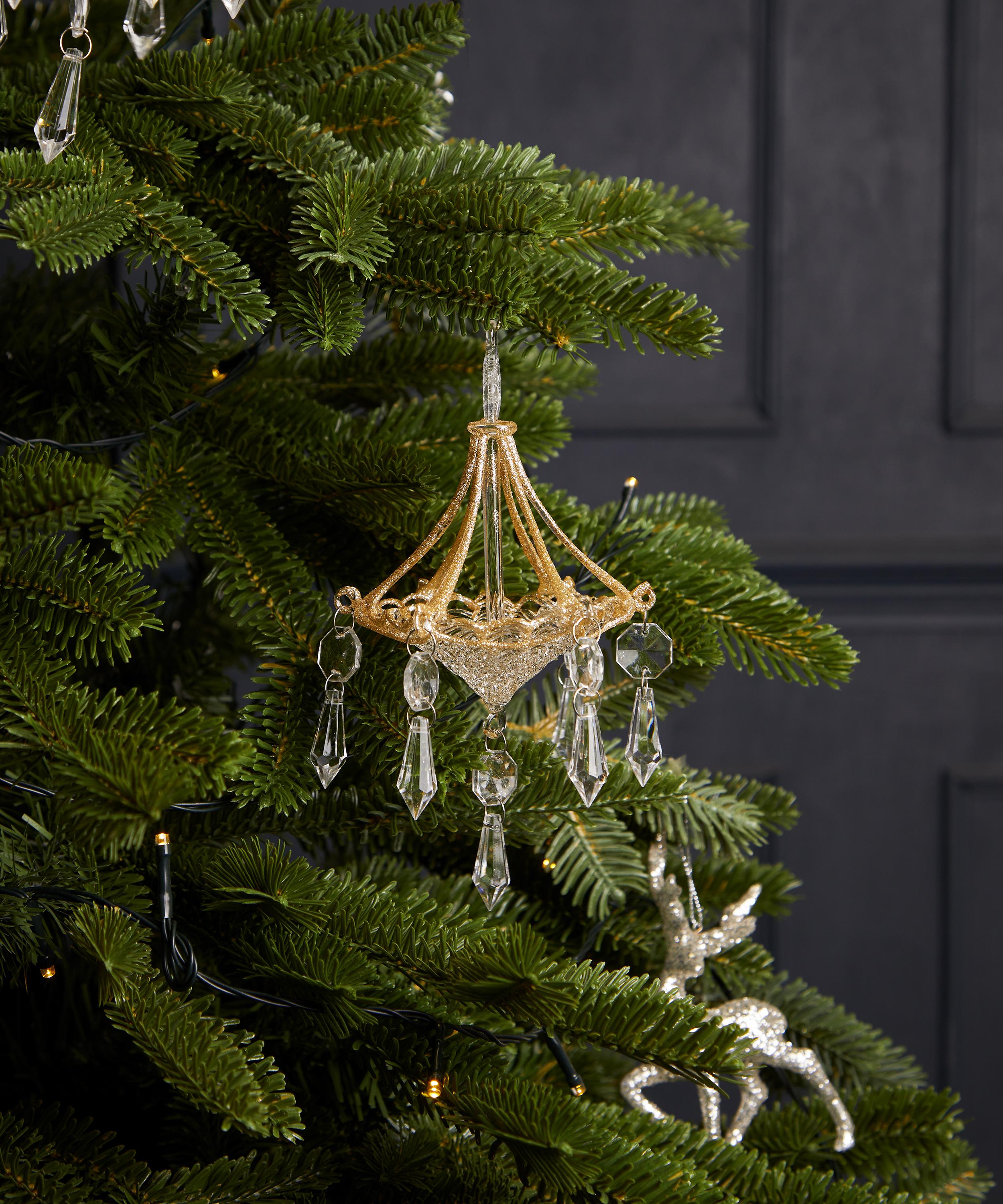 Christmas - Large Chandelier Glass Ornament image number 1