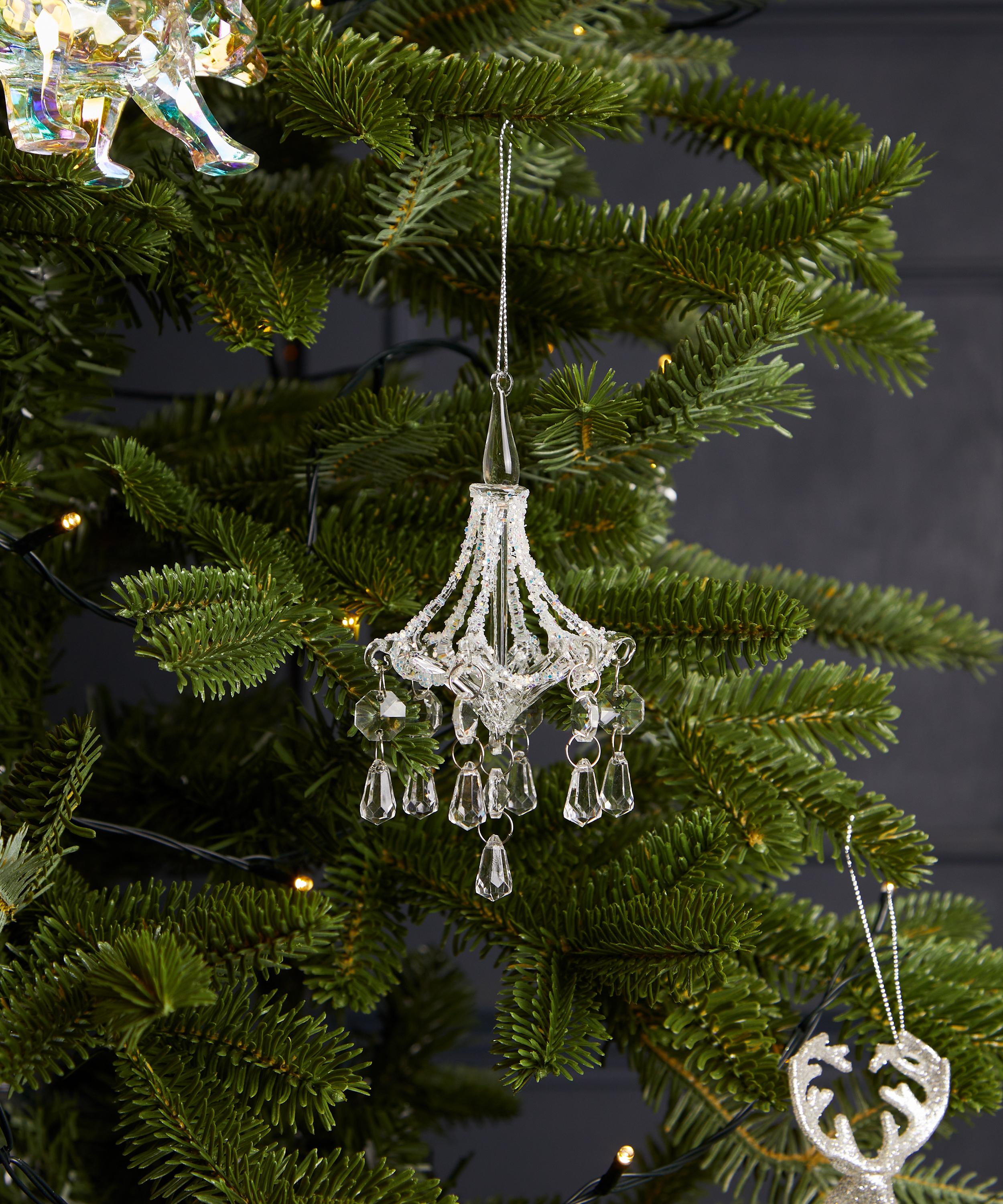 Christmas - Small Chandelier Glass Ornament image number 1