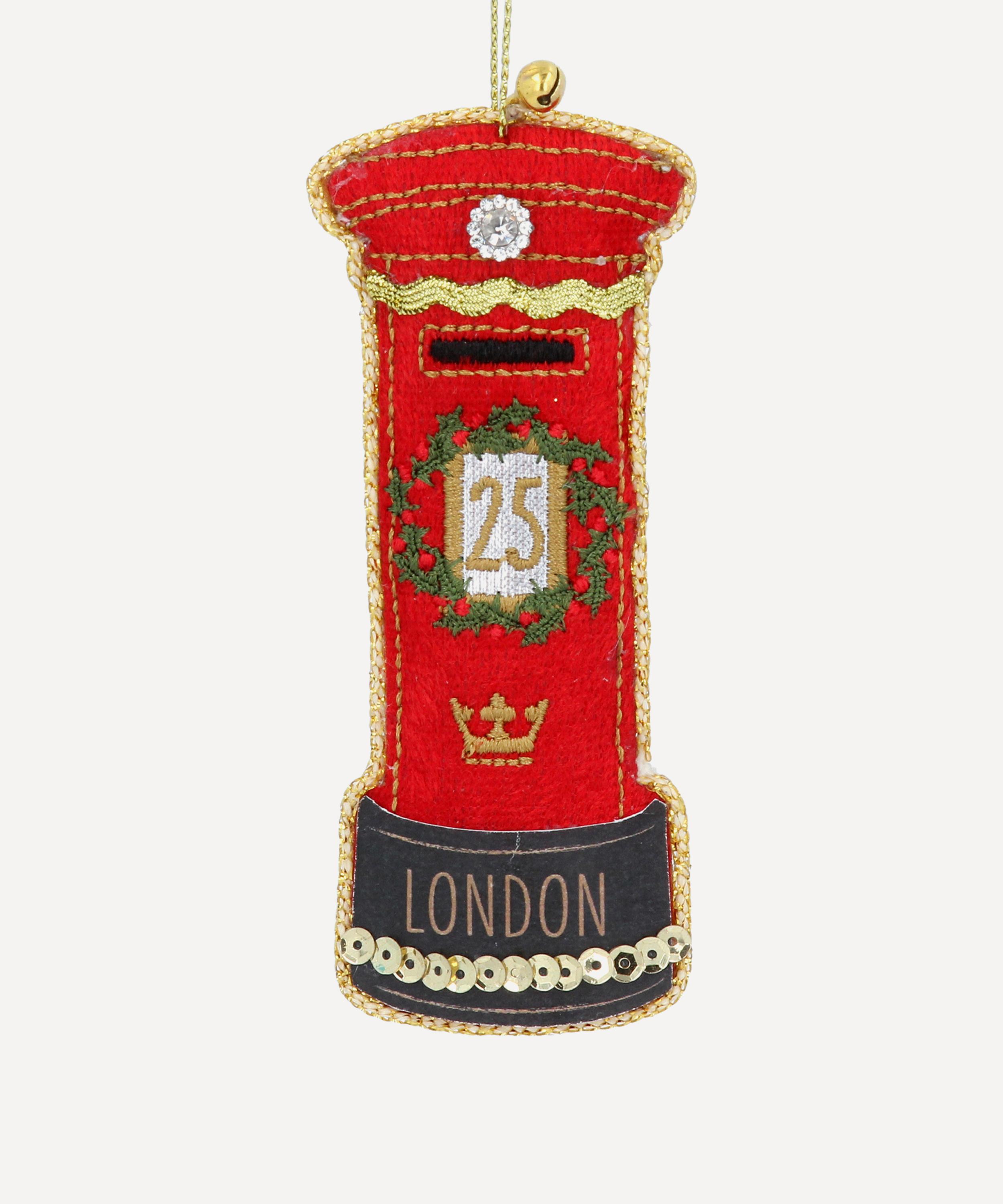 Christmas - London Post Box Fabric Ornament image number 0