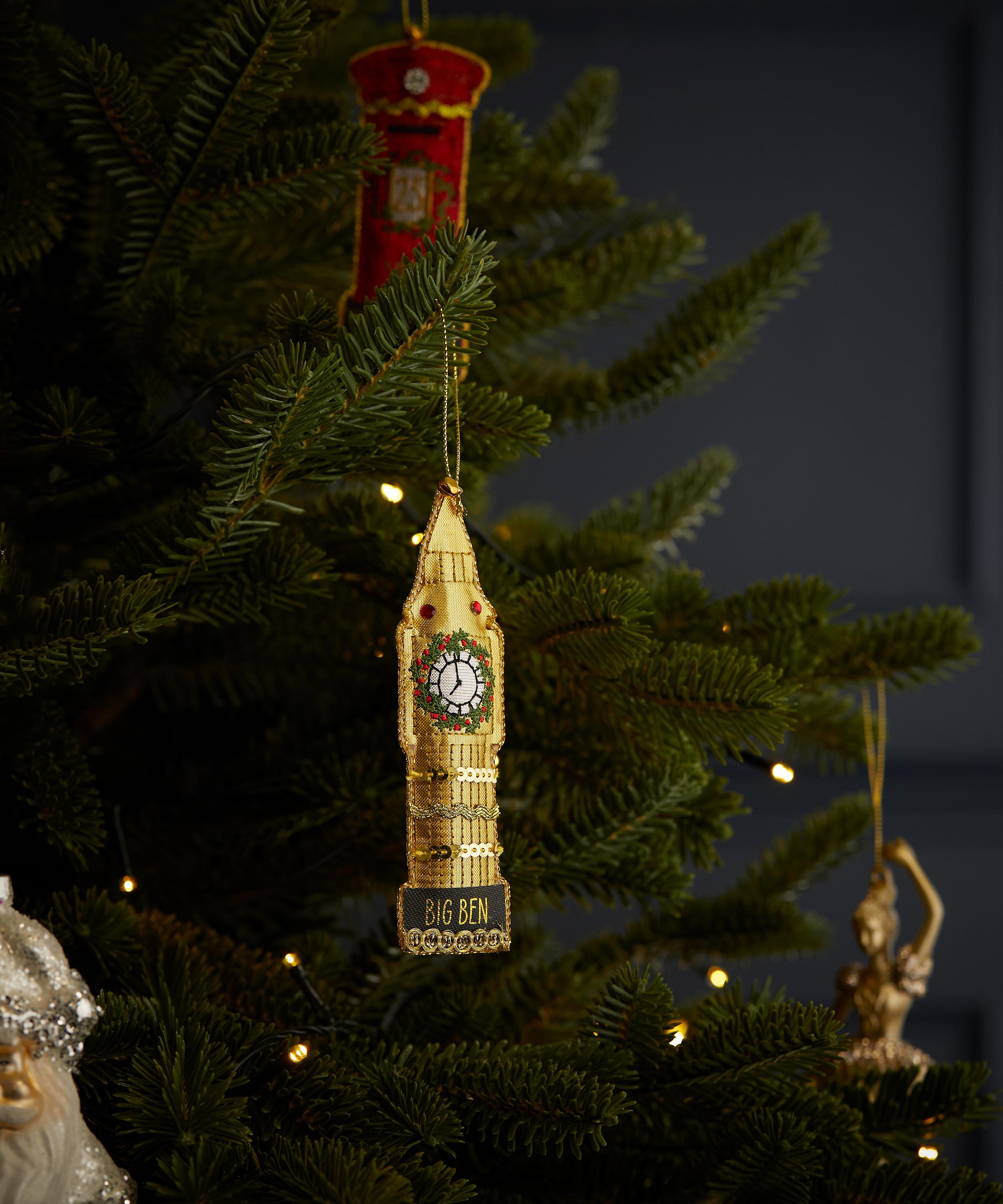 Christmas - Big Ben Fabric Ornament image number 1