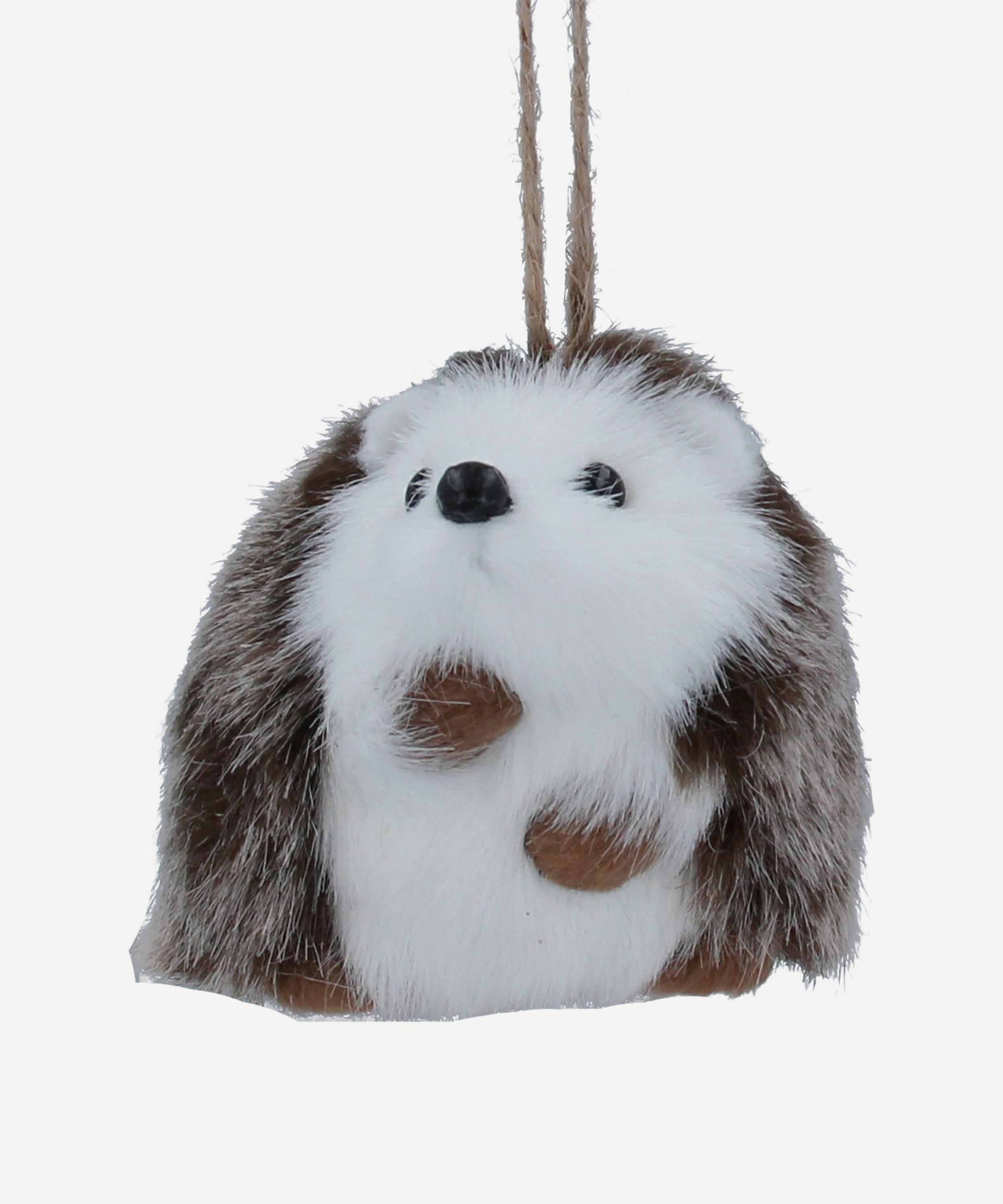 Christmas - Hedgehog Faux Fur Ornament image number 0